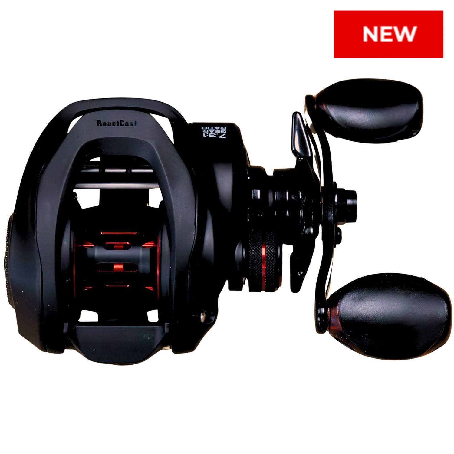 Reaction Tackle Baitcasting Fishing Reel – ReactCast Edition - High - Speed 7.3:1 Gear Ratio - NEW – Right Handed for fishing (1 view)