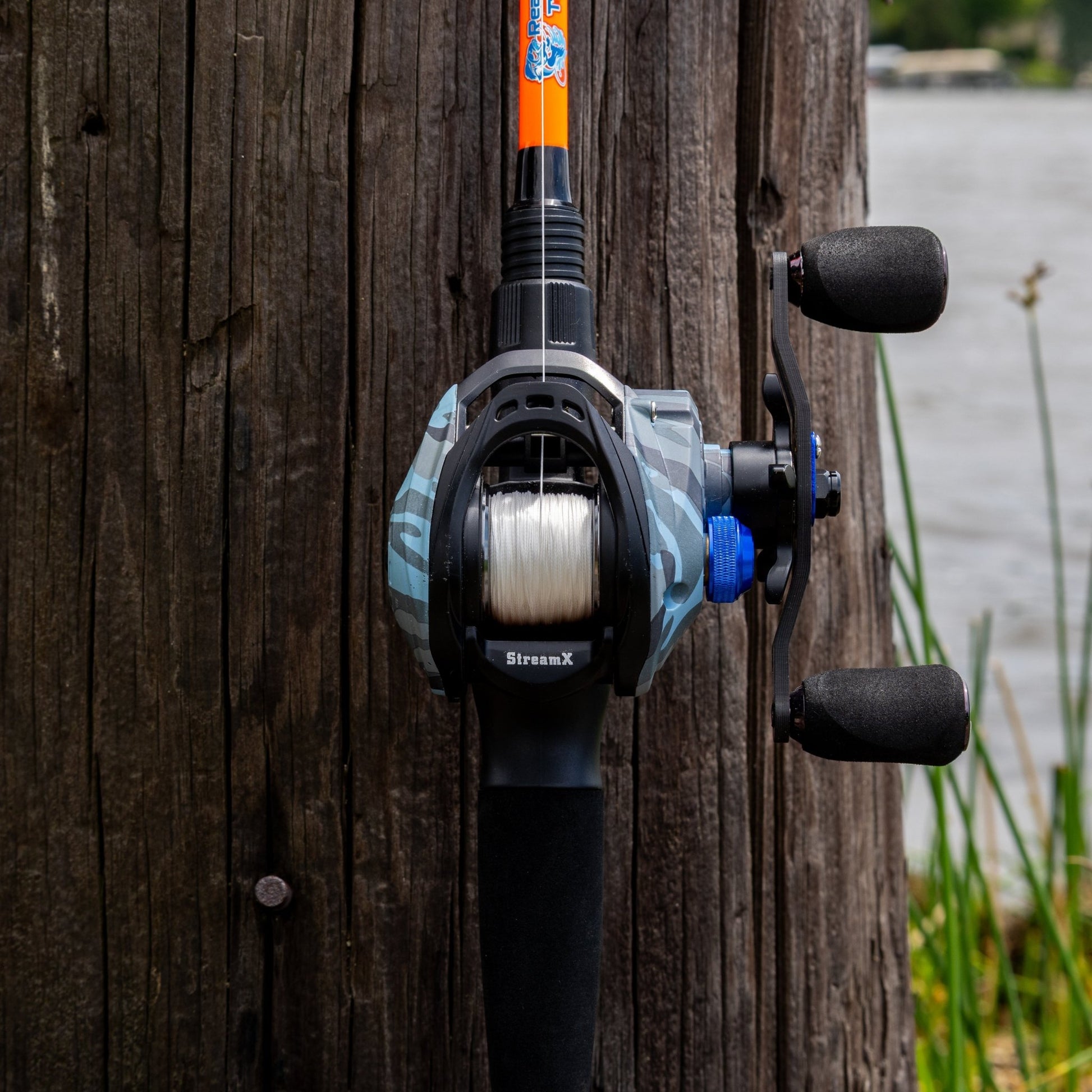 Reaction Tackle Baitcasting Fishing Reel - StreamX Edition - 7.5:1 gear ratio - NEW – Right Handed for Baitcasting Reel (11 view)