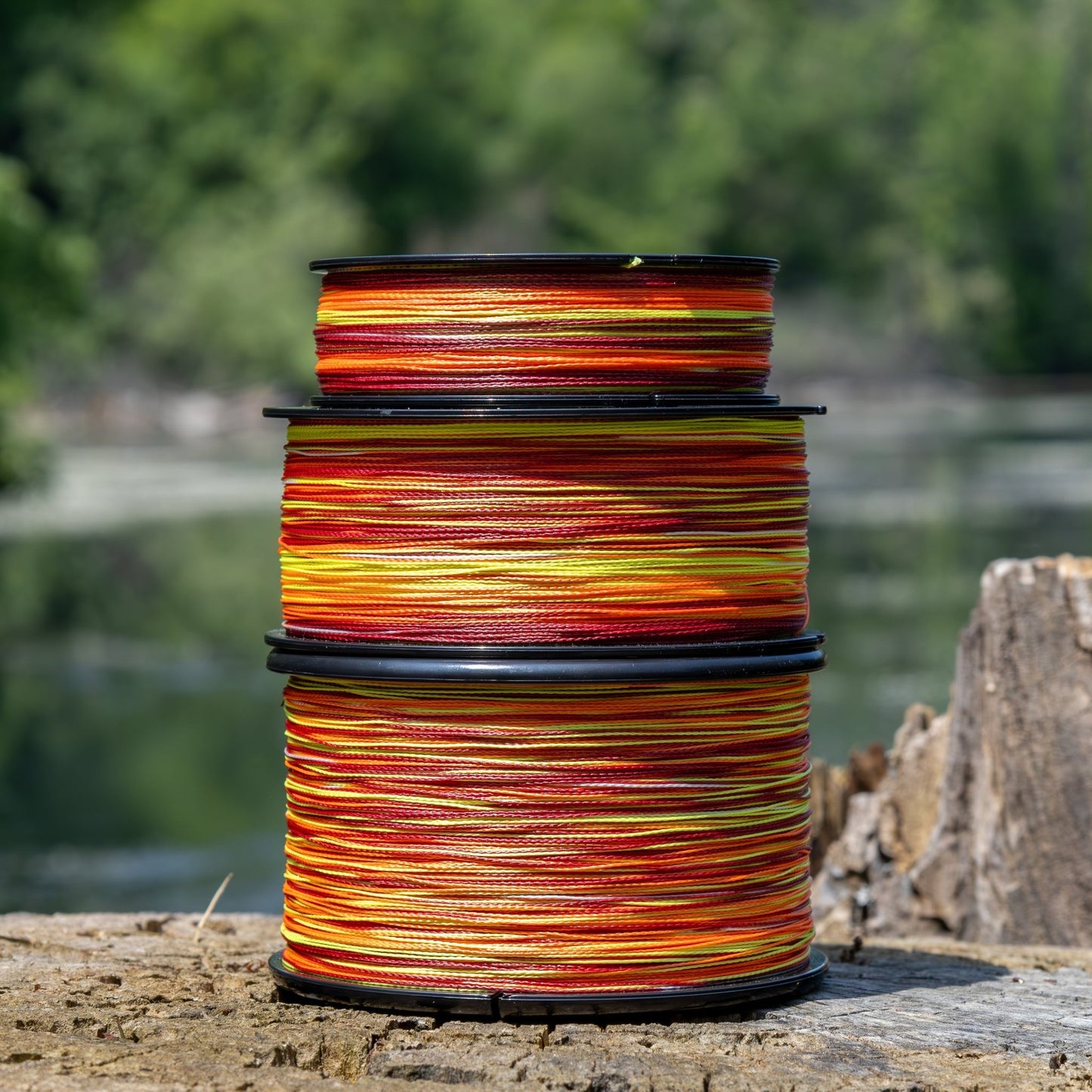Reaction Tackle Braided Fishing Line - Fire Camo - NEW – 6lb Braided Fishing Line for fishing (9 view)