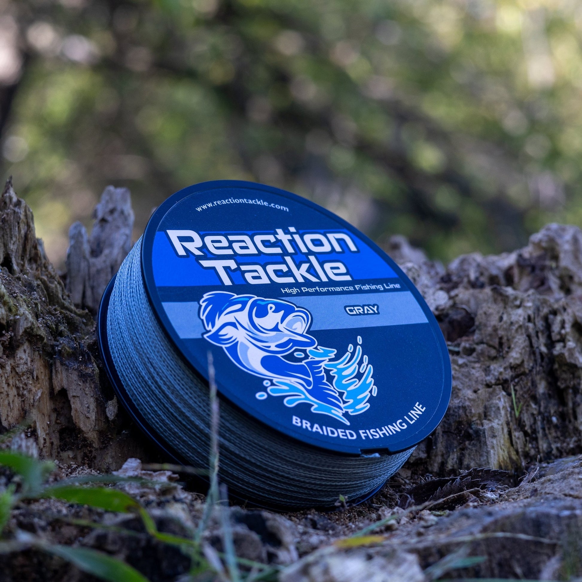 Reaction Tackle Braided Fishing Line - Gray – 10lb Braided Fishing Line for fishing (5 view)
