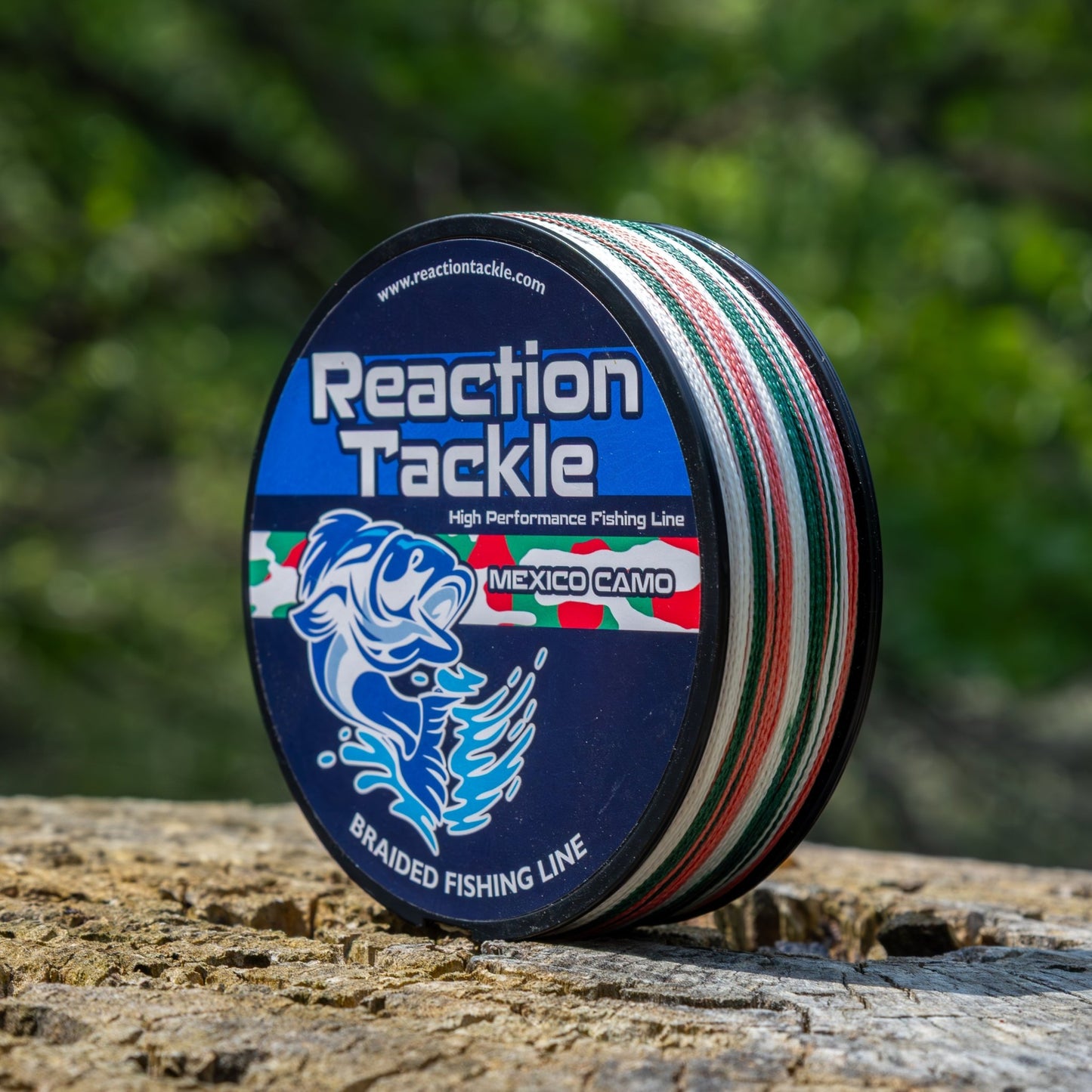 Reaction Tackle Braided Fishing Line - Mexico Camo - NEW – 6lb Braided Fishing Line for fishing (9 view)