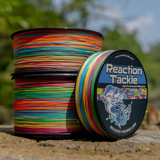 Reaction Tackle Braided Fishing Line - Multi - Color – 10lb Braided Fishing Line for fishing (2 view)