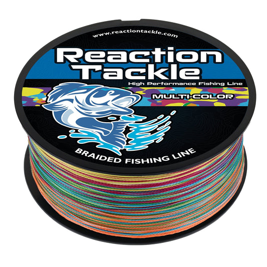Reaction Tackle Braided Fishing Line - Multi - Color – 10lb Braided Fishing Line for fishing (1 view)