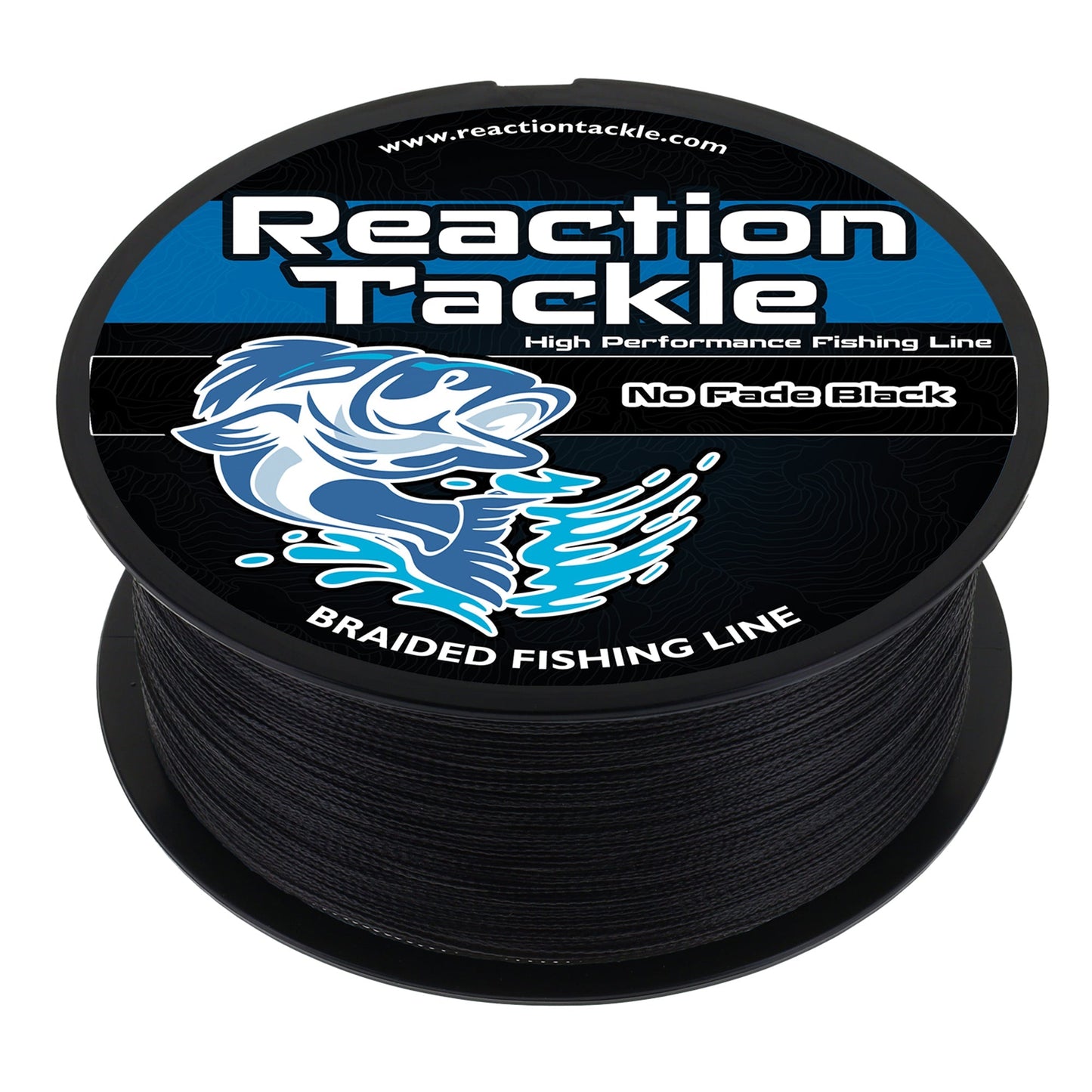 Reaction Tackle Braided Fishing Line - NO FADE Black – 10lb Braided Fishing Line for fishing (1 view)
