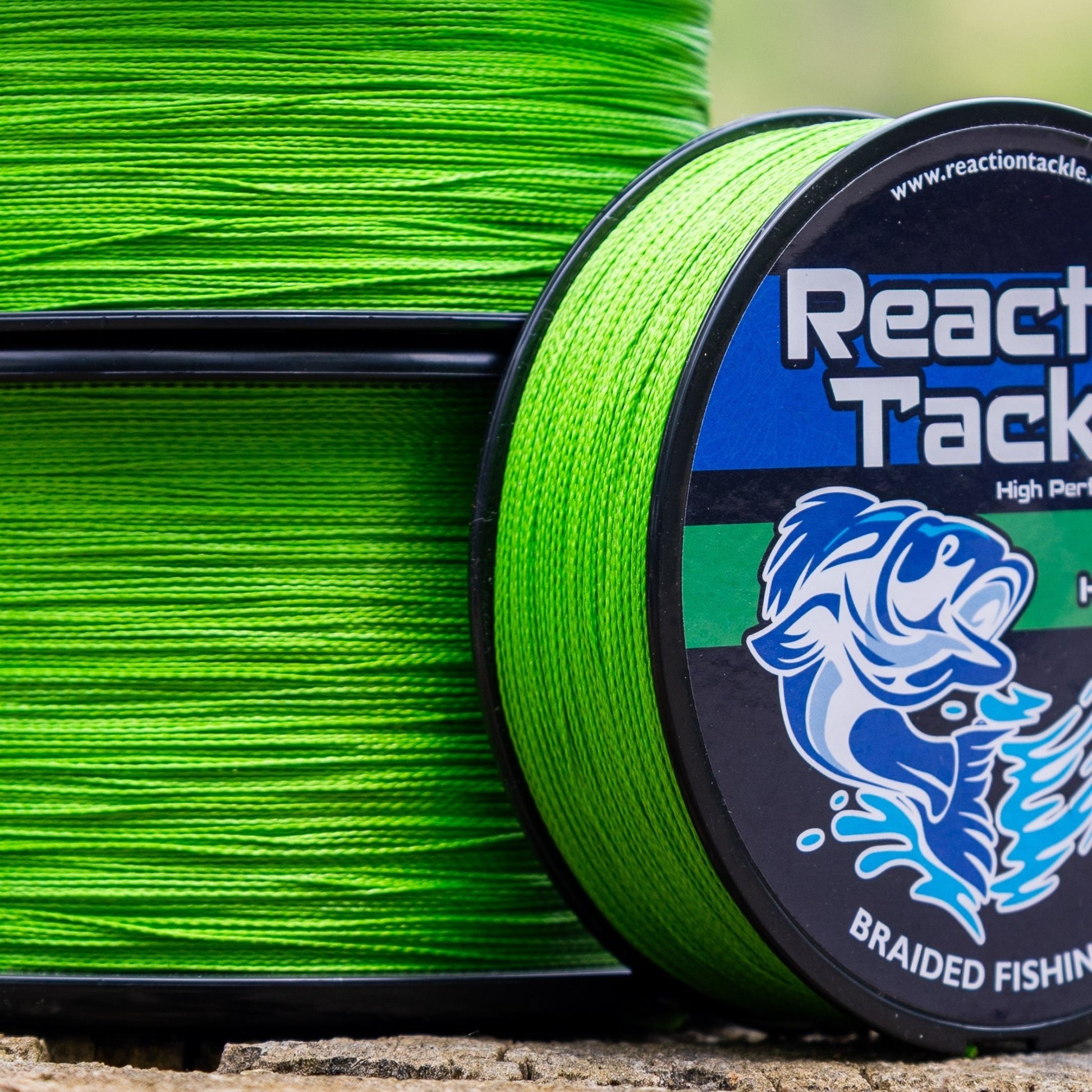 Reaction Tackle Braided Fishing Line - NO FADE Hi Vis Green - NEW – 6lb Braided Fishing Line for fishing (8 view)