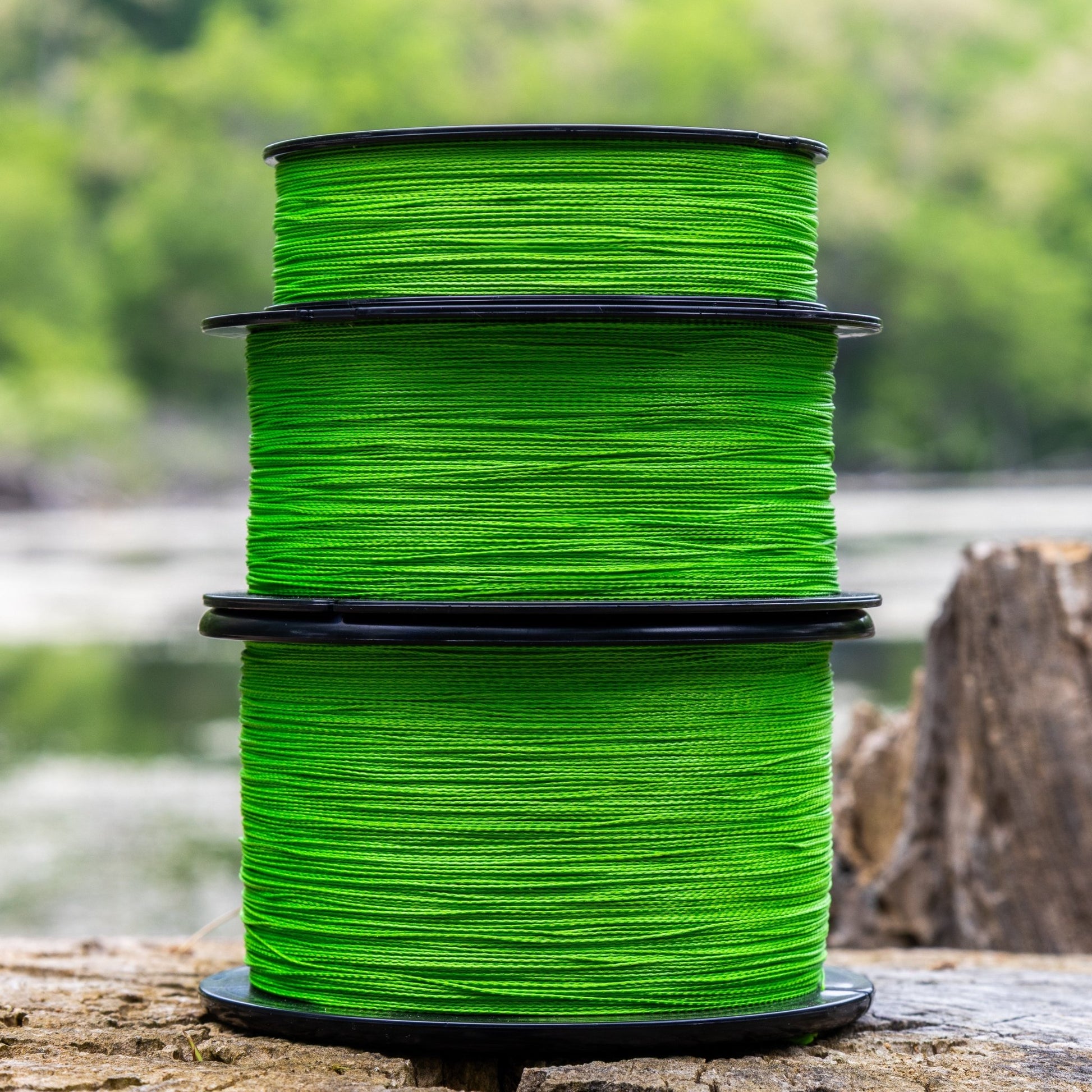 Reaction Tackle Braided Fishing Line - NO FADE Hi Vis Green - NEW – 6lb Braided Fishing Line for fishing (7 view)