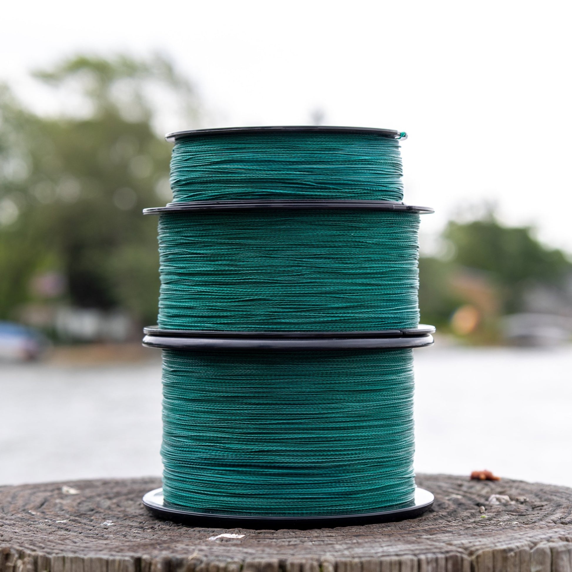 Reaction Tackle Braided Fishing Line - NO FADE Moss Green - NEW – 6lb Braided Fishing Line for fishing (8 view)