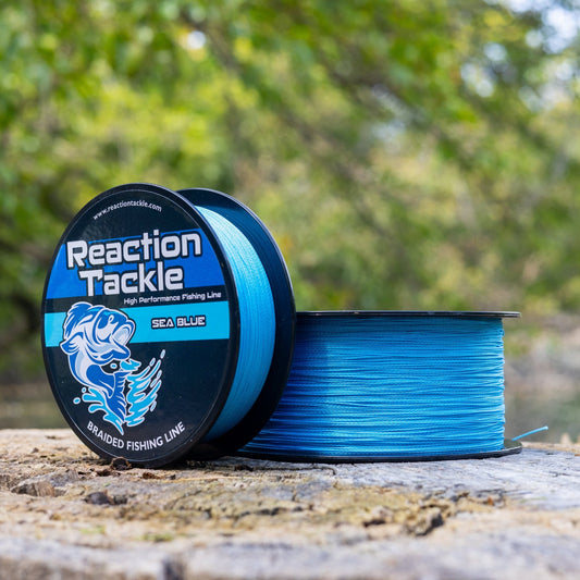 Reaction Tackle Braided Fishing Line - Sea Blue – 10lb Braided Fishing Line for fishing (2 view)