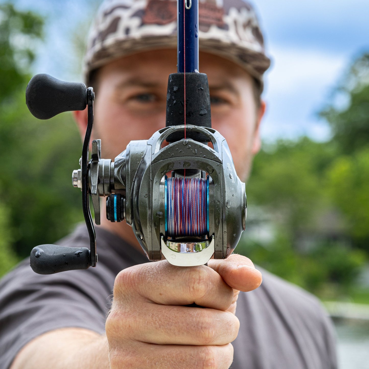 Reaction Tackle Braided Fishing Line - USA Camo – 10lb Braided Fishing Line for fishing (10 view)