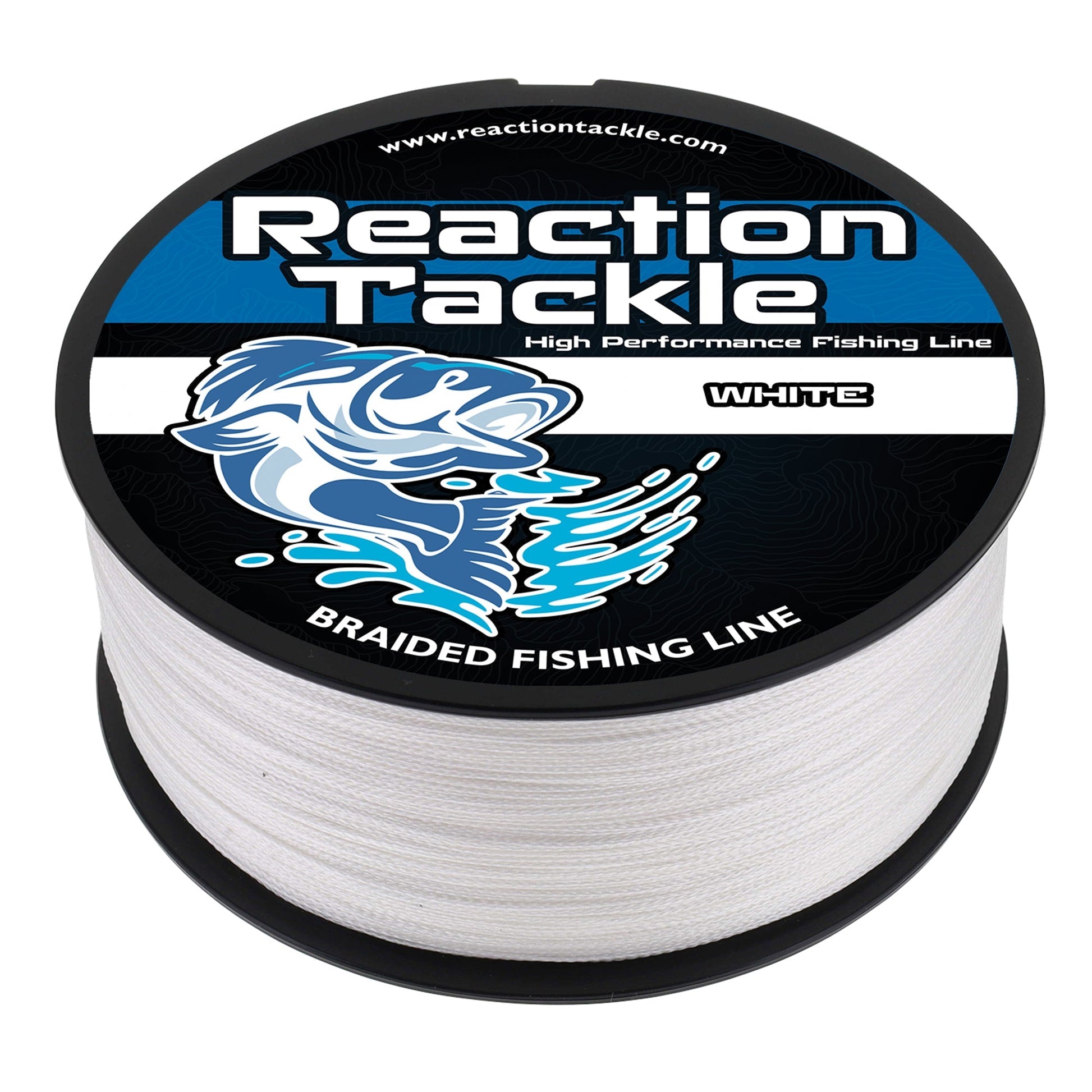 Reaction Tackle Braided Fishing Line - White – 10lb Braided Fishing Line for fishing (1 view)