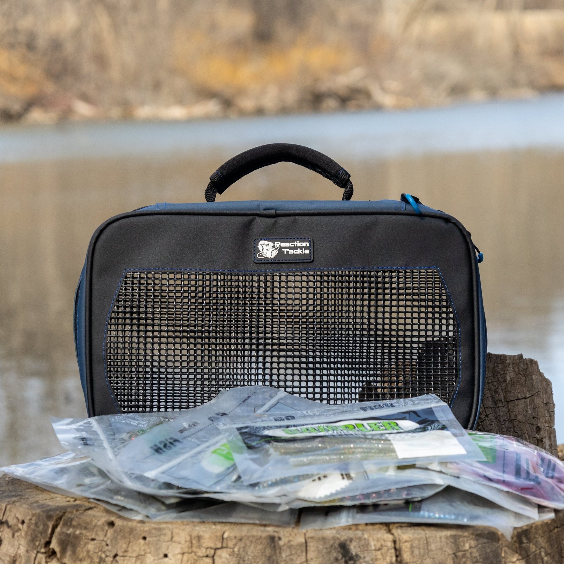 Reaction Tackle Breathable Mesh Bait Binder and Tackle Storage - New – Mesh Binder bags for fishing (8 view)