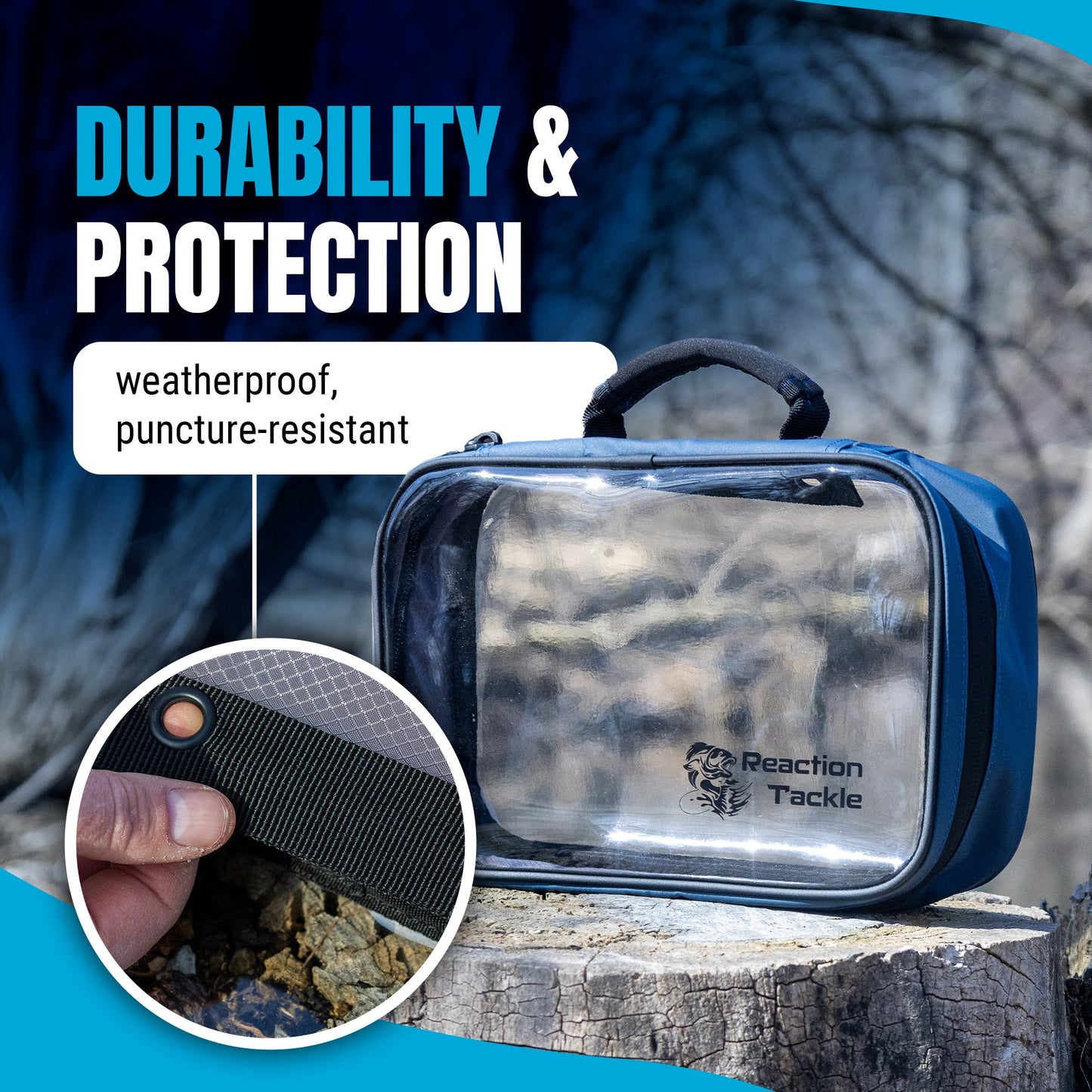 Reaction Tackle Clear Bait Binder and Tackle Storage - New – Clear Binder bags for fishing (5 view)