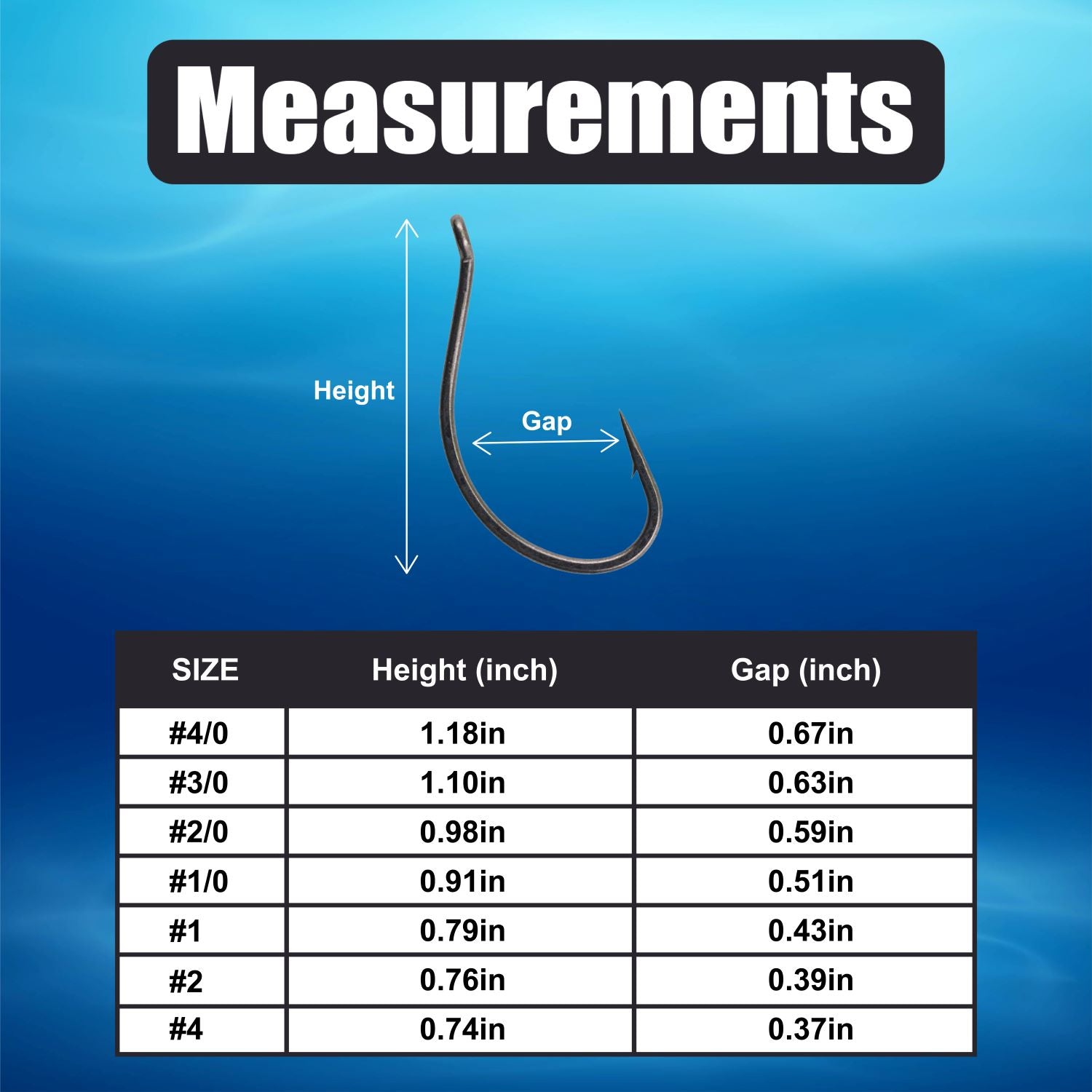 Reaction Tackle Drop Shot Hooks - Pack of 50 – 4 hooks for fishing (8 view)