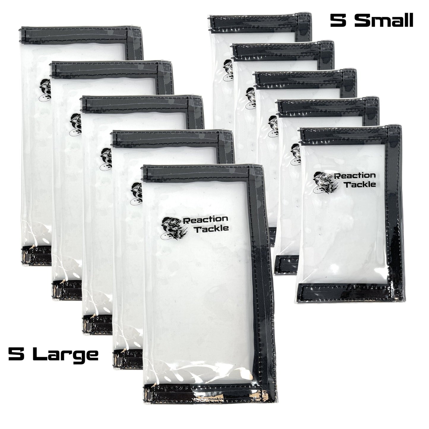 Reaction Tackle Fishing Lure Wraps – Variety (5 Small - 5 Large) for fishing (9 view)