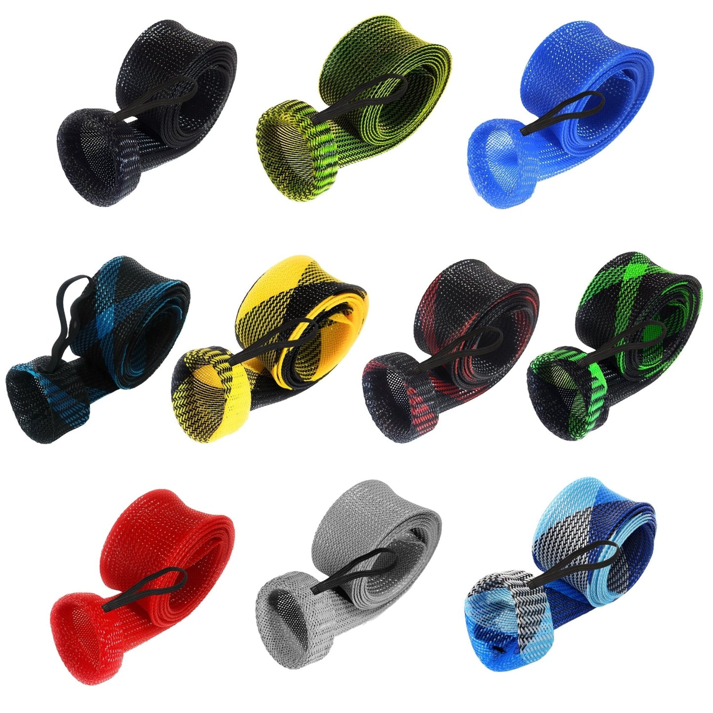 Reaction Tackle Fishing Rod Cover / Rod Sleeve / Rod Sock (2 - Pack) – Black Rod Socks for fishing (1 view)