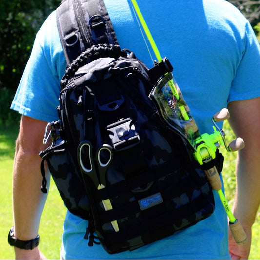 Reaction Tackle Fishing Tackle 2 - in - 1 Sling Bag/Backpack - 3 Sizes – Small for fishing (2 view)