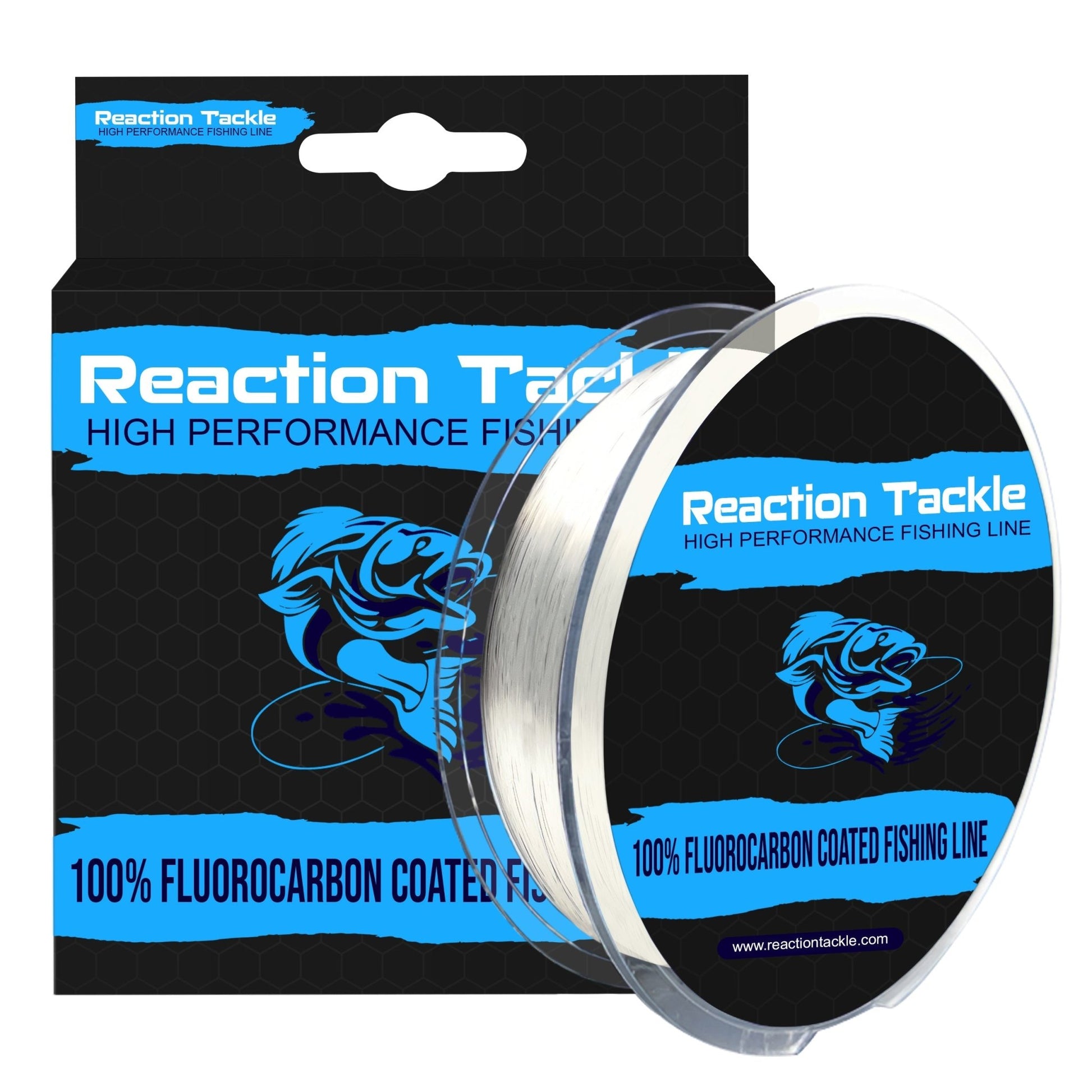 Reaction Tackle Fluorocarbon Coated Fishing Line – Clear Coated fishing line for fishing (1 view)
