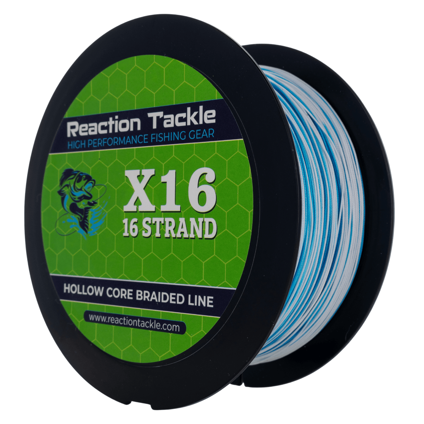 Reaction Tackle Hollow Core - 16 Strand Braided Fishing Line – 50lb Braided Fishing Line for fishing (10 view)
