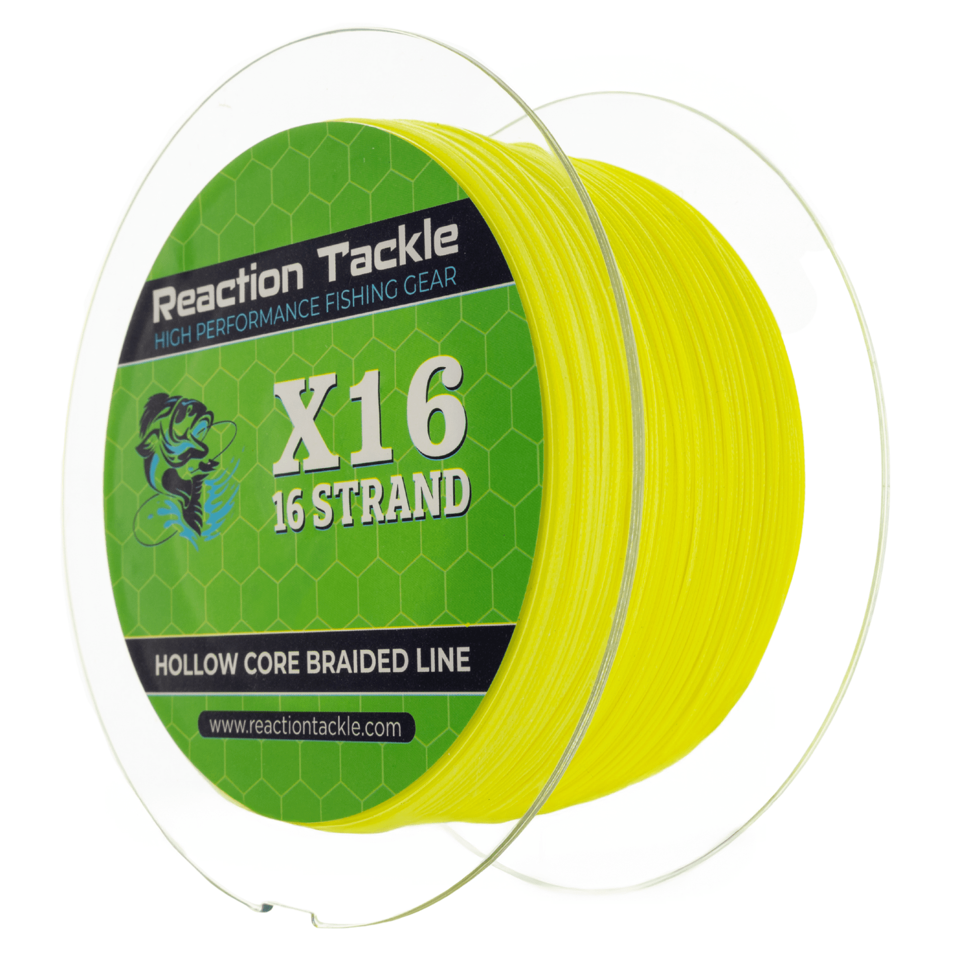 Reaction Tackle Hollow Core - 16 Strand Braided Fishing Line – 50lb Braided Fishing Line for fishing (13 view)