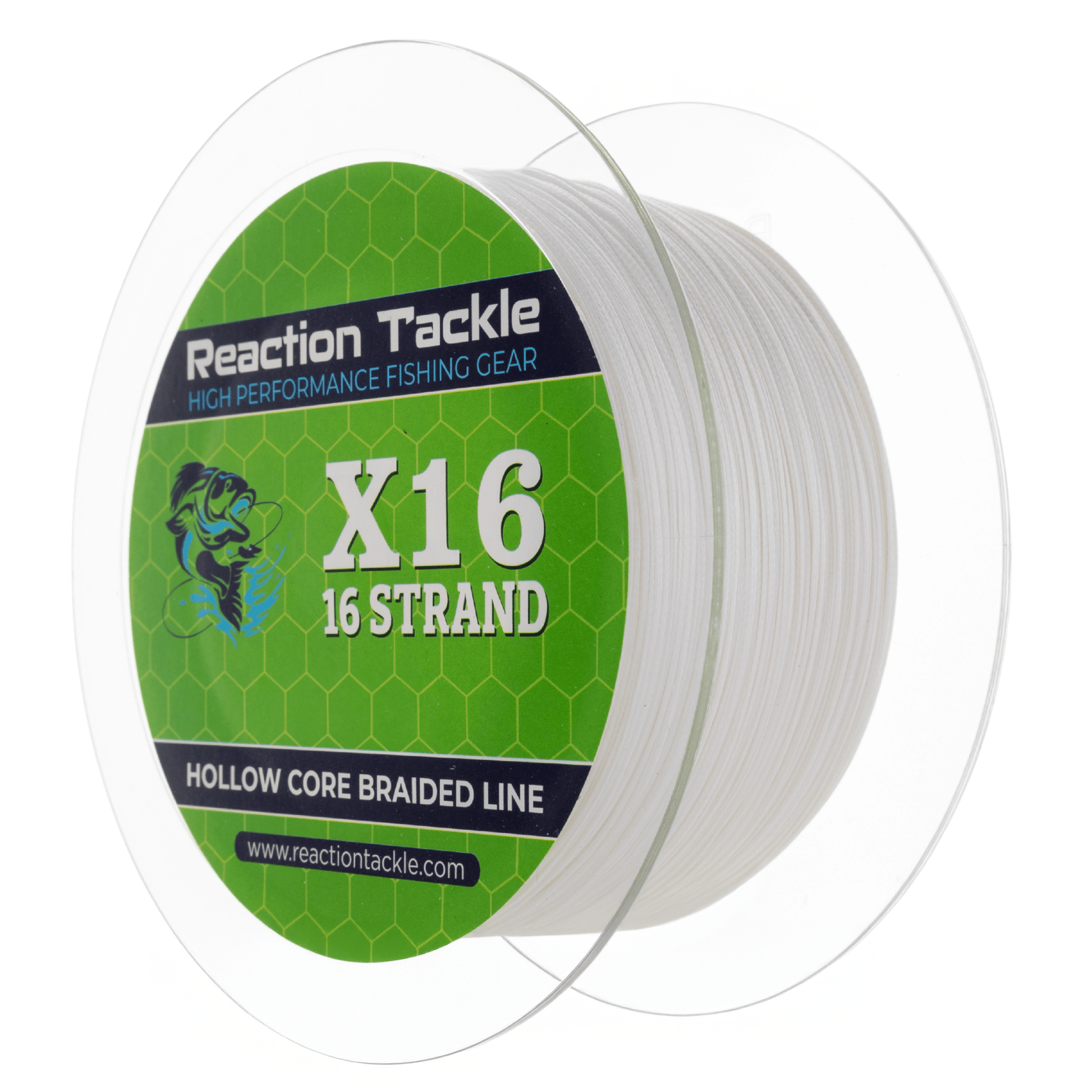 Reaction Tackle Hollow Core - 16 Strand Braided Fishing Line – 50lb Braided Fishing Line for fishing (7 view)