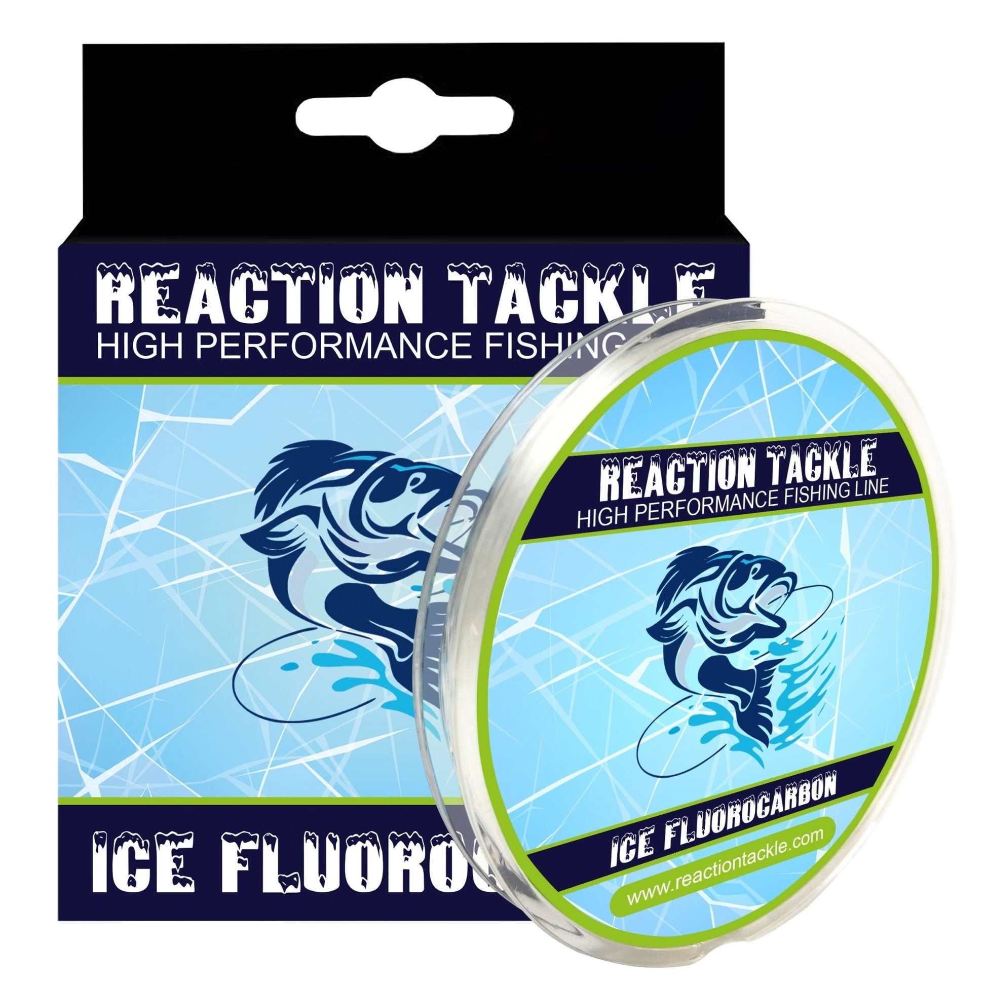 Reaction Tackle Ice Fluorocarbon Fishing Line or Leader – 1LB - 125 Yds for fishing (1 view)