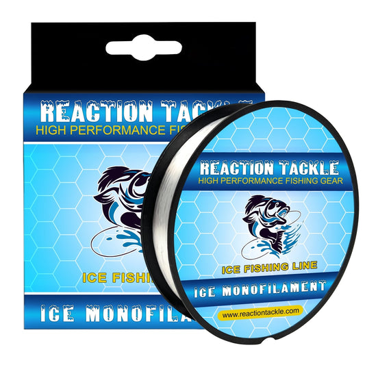 Reaction Tackle ICE Monofilament Fishing Line – 2LB/1000yds for fishing (1 view)