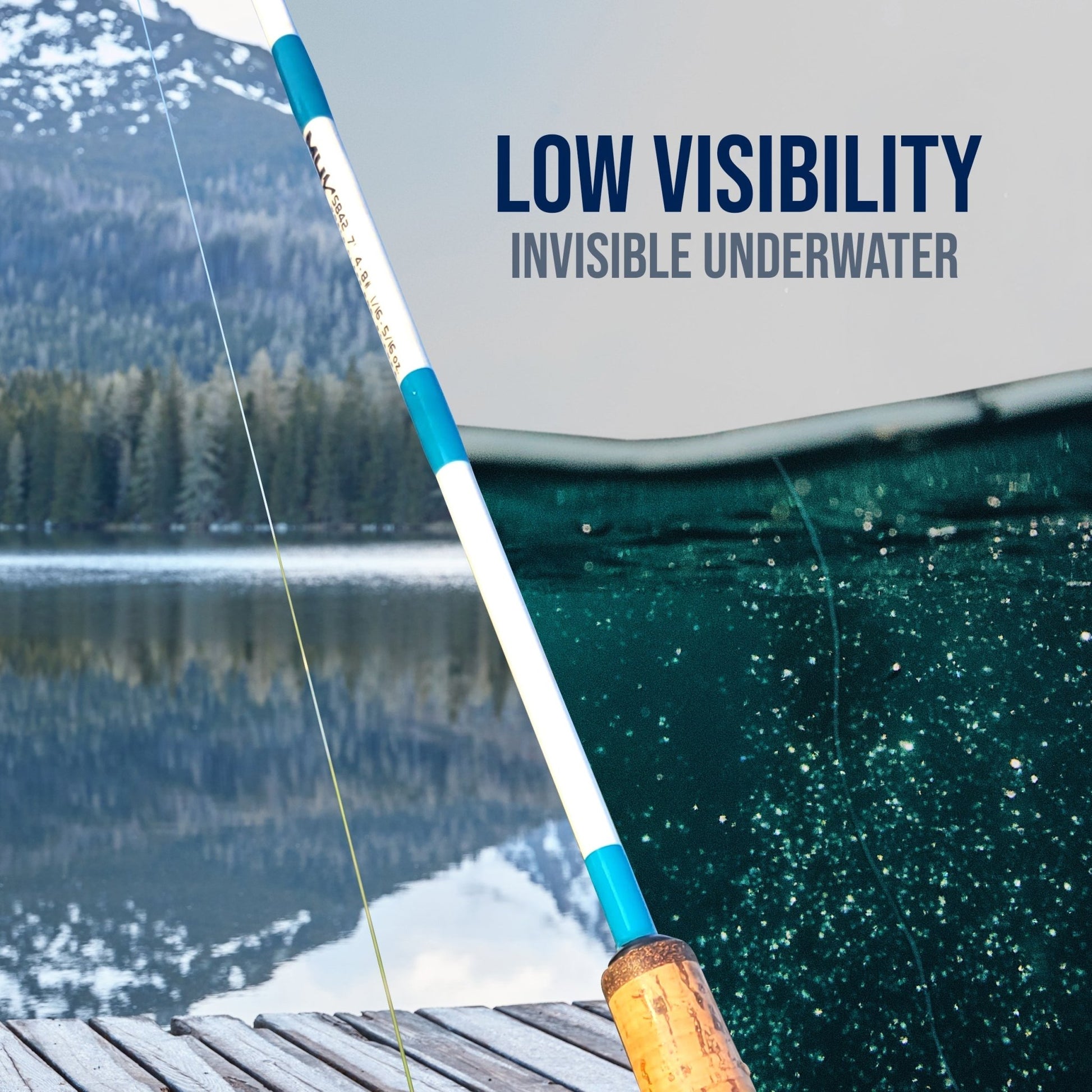 Reaction Tackle ICE Monofilament Fishing Line – 2LB/1000yds for fishing (12 view)