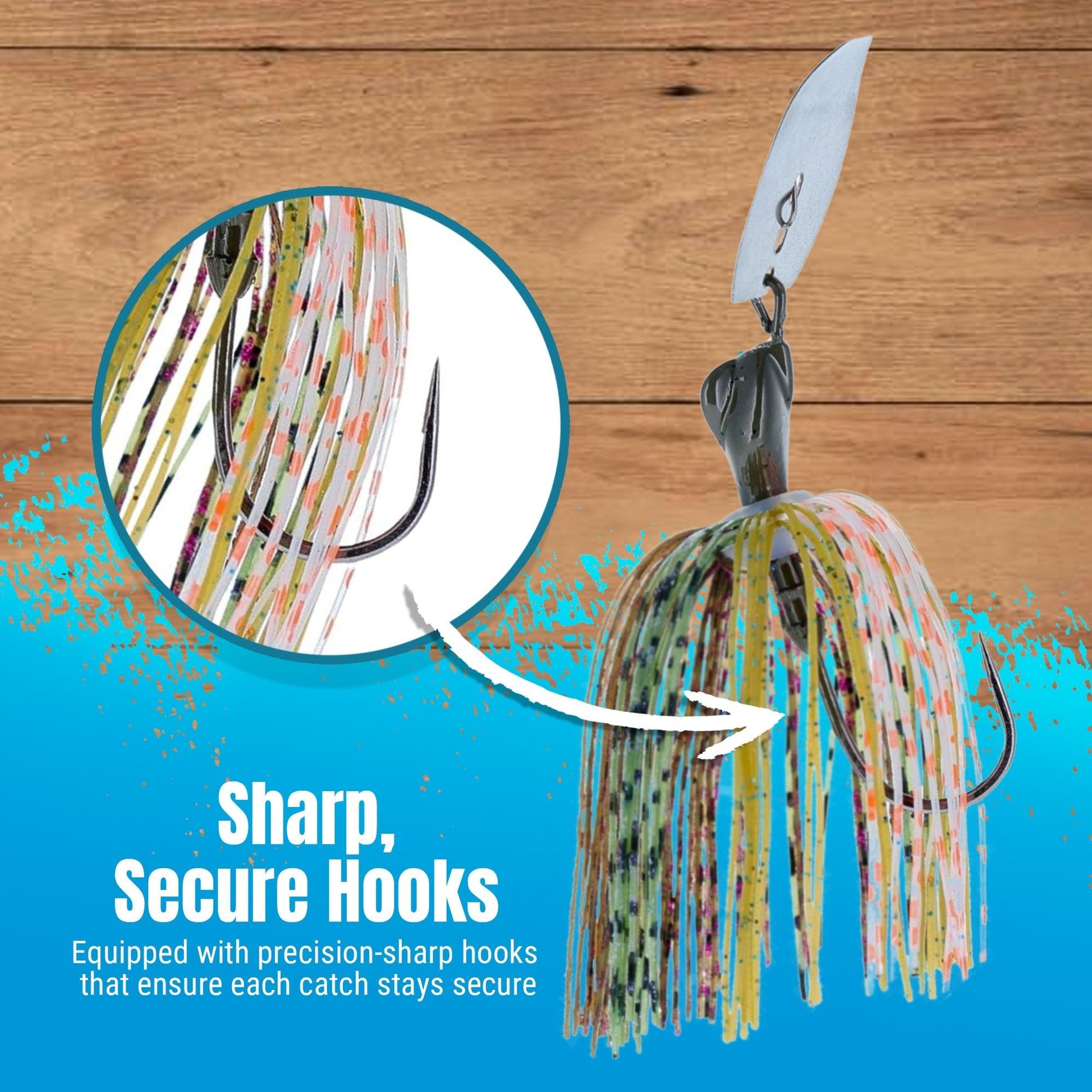 Reaction Tackle Lead Breaker Jigs - 3 - Pack; Durable Fishing Jigs for Freshwater & Saltwater - New – 1/4 oz for fishing (9 view)
