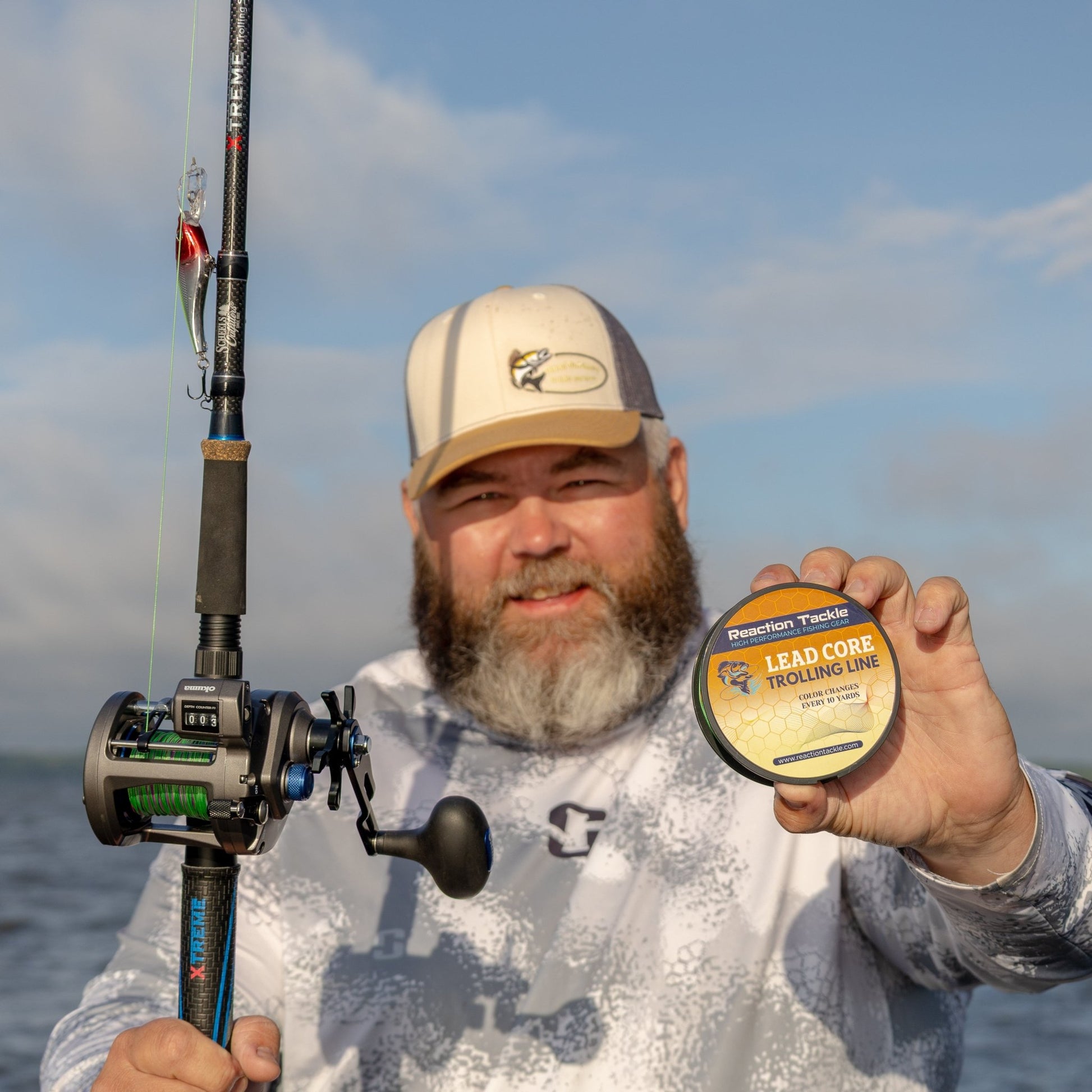 Reaction Tackle Lead Core Metered Trolling Braided Line – 12lb Braided Fishing Line for fishing (4 view)