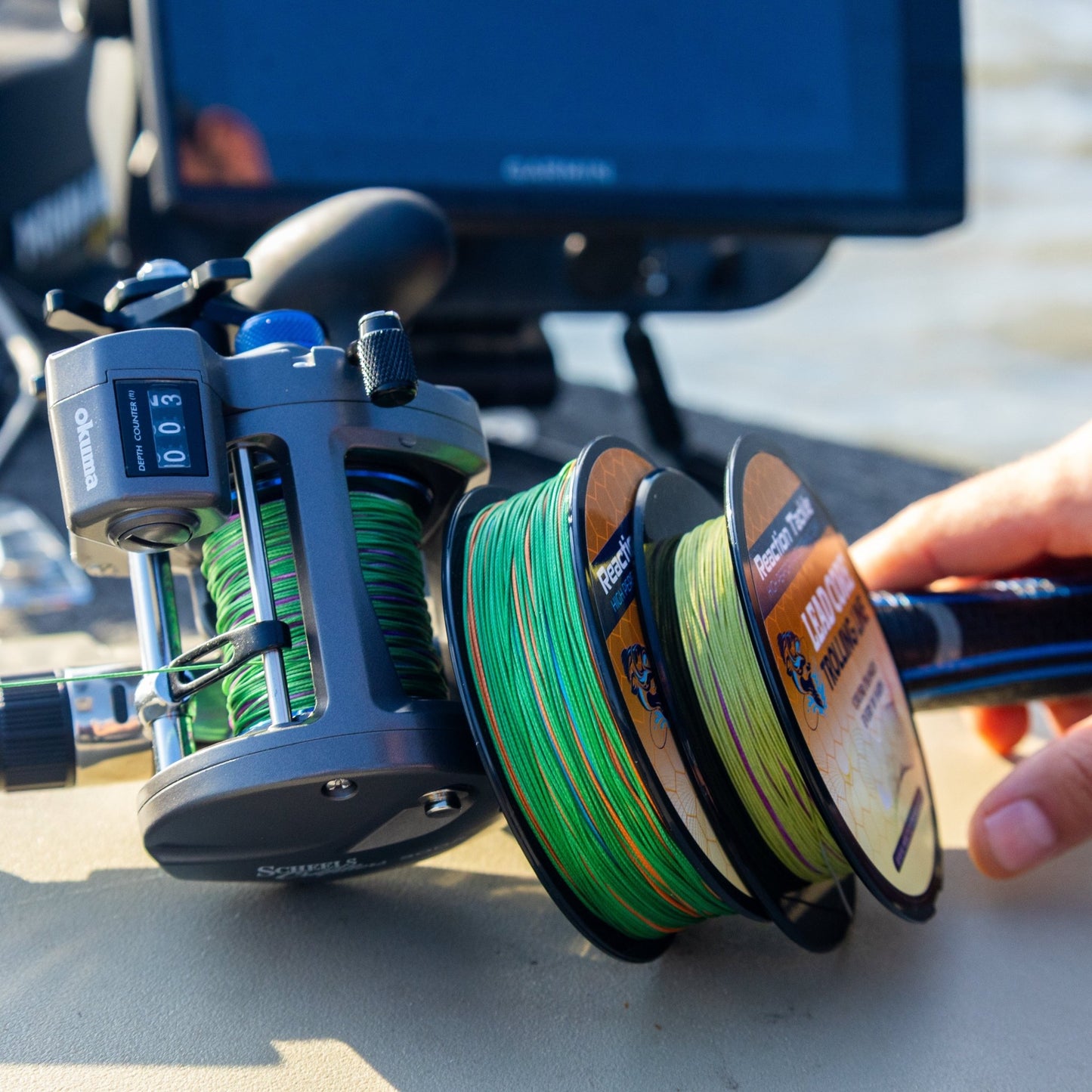 Reaction Tackle Lead Core Metered Trolling Braided Line – 12lb Braided Fishing Line for fishing (7 view)