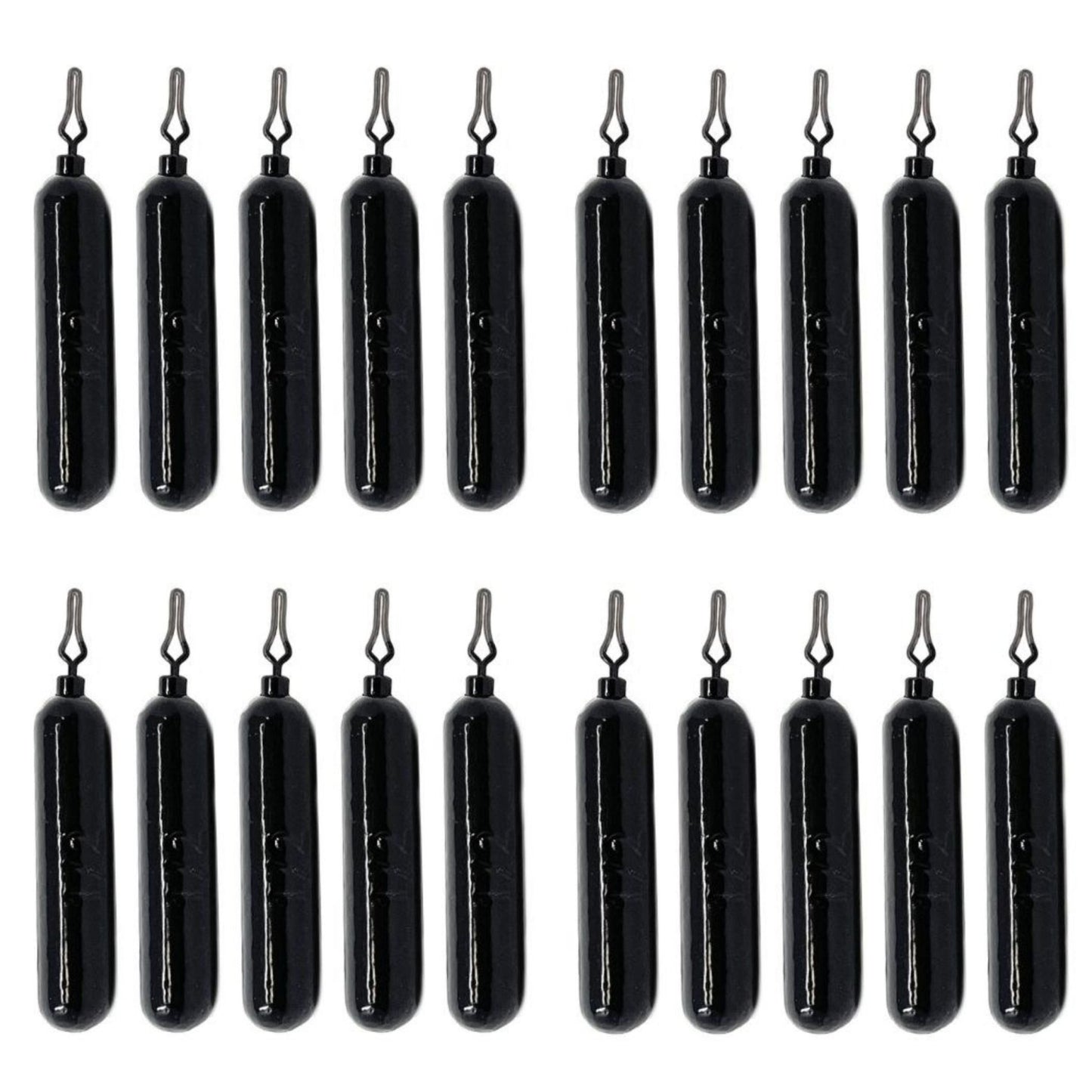 Reaction Tackle Lead Drop Shot Weights - Bulk Packs or Kits – Black 1/2 oz (20 - pack) lead drop shot weights for fishing (20 view)
