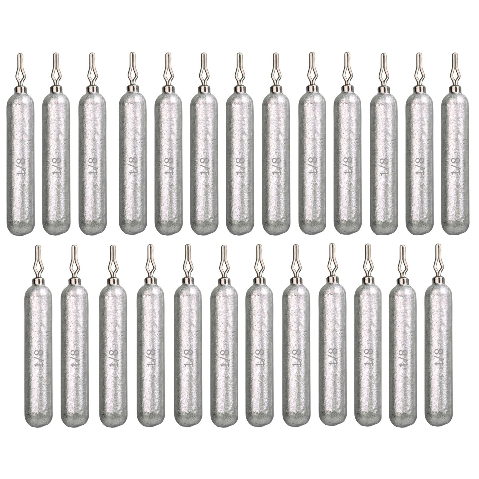 Reaction Tackle Lead Drop Shot Weights - Bulk Packs or Kits – 1/8 oz (25 - pack) lead drop shot weights for fishing (3 view)