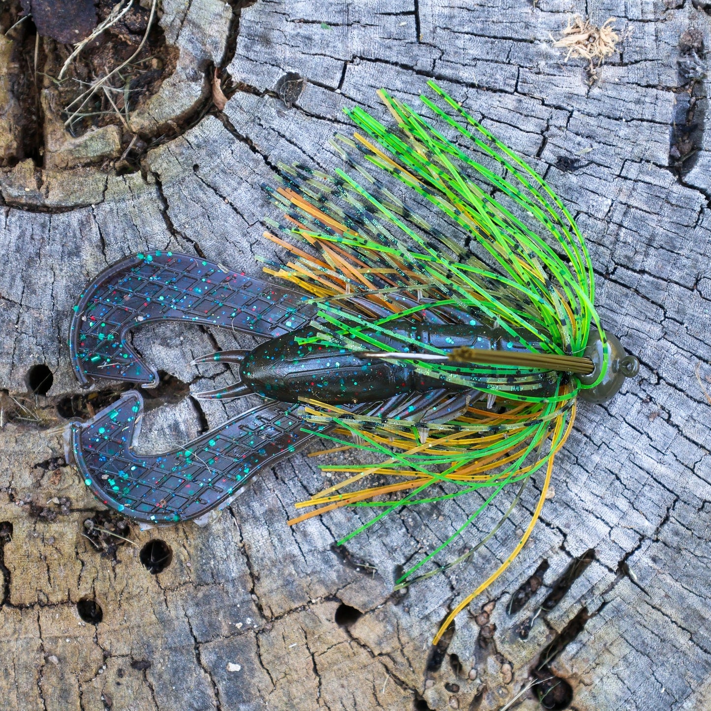 Reaction Tackle Lead Football Jigs 3 - Pack - New – Black/Blue for fishing (3 view)