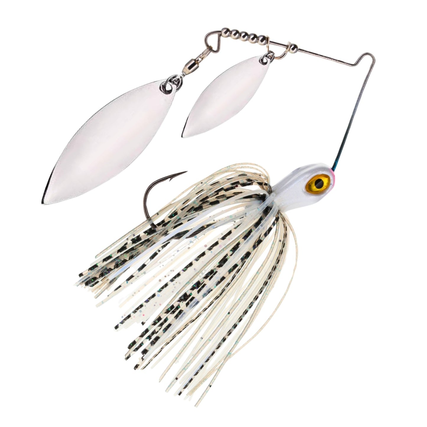 Reaction Tackle Lead Spinnerbait Jigs – 3 - Pack, Double Willow Blade - New – Tennessee Shad for fishing (13 view)
