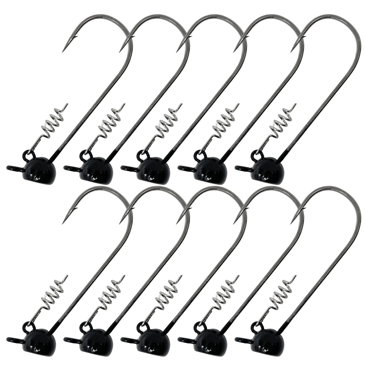 Reaction Tackle Lead Stand - Up Shaky Head Jigs (10 pack) – Plain for fishing (6 view)