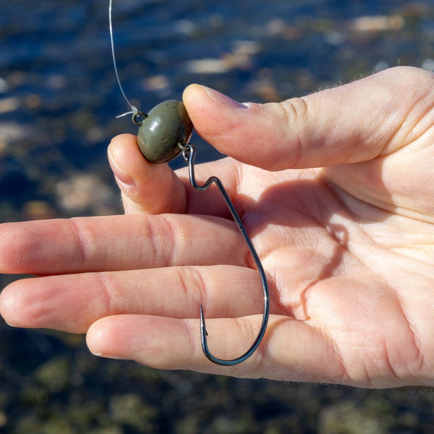 Reaction Tackle Lead Swing Football Jigs - 5 - PACK - New – 1/4 oz - 3/0 Hook for fishing (15 view)