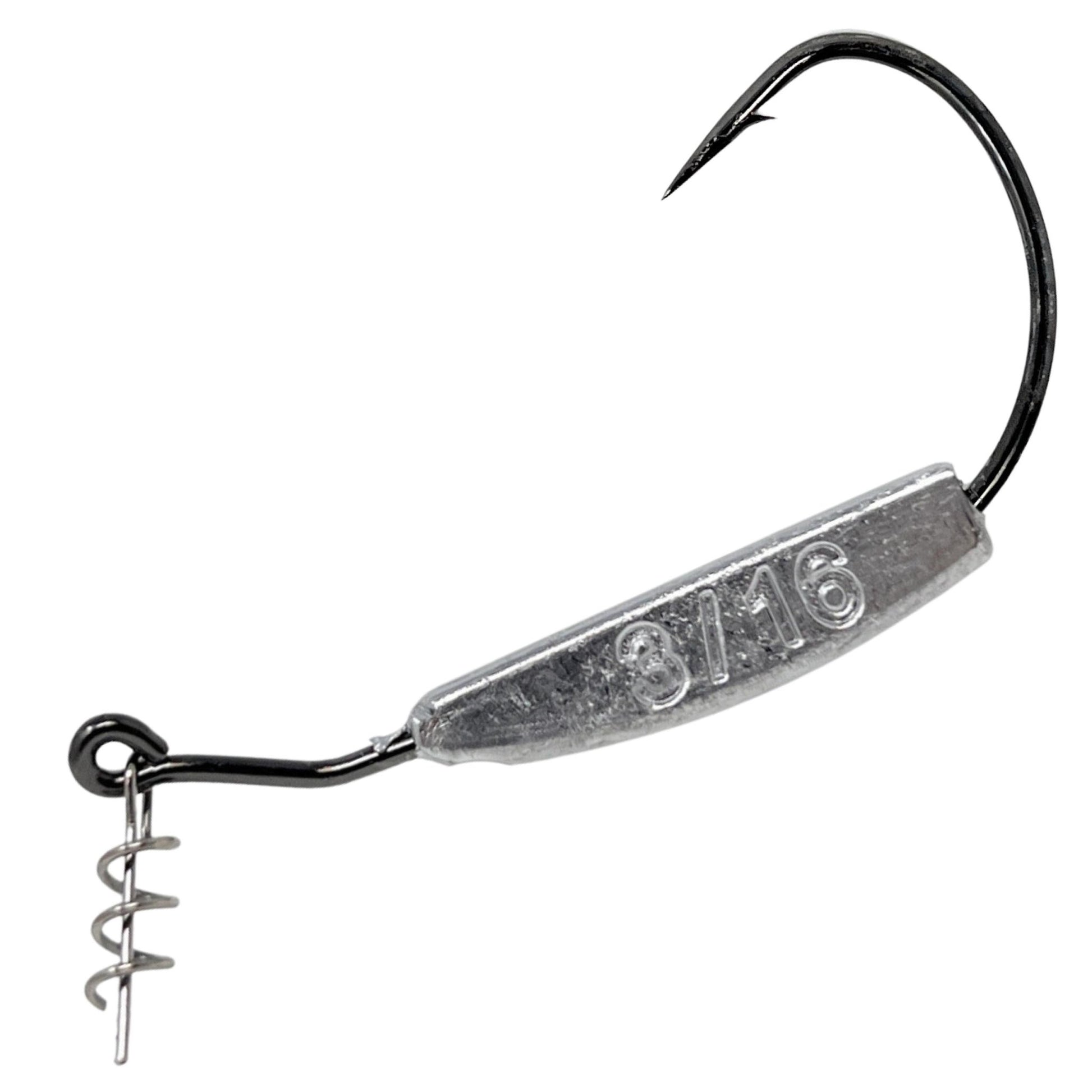 Reaction Tackle Lead Weighted Swimbait Hooks (10 - PACK) – 1/2oz - 10/0 hook fishing - hooks for fishing (14 view)
