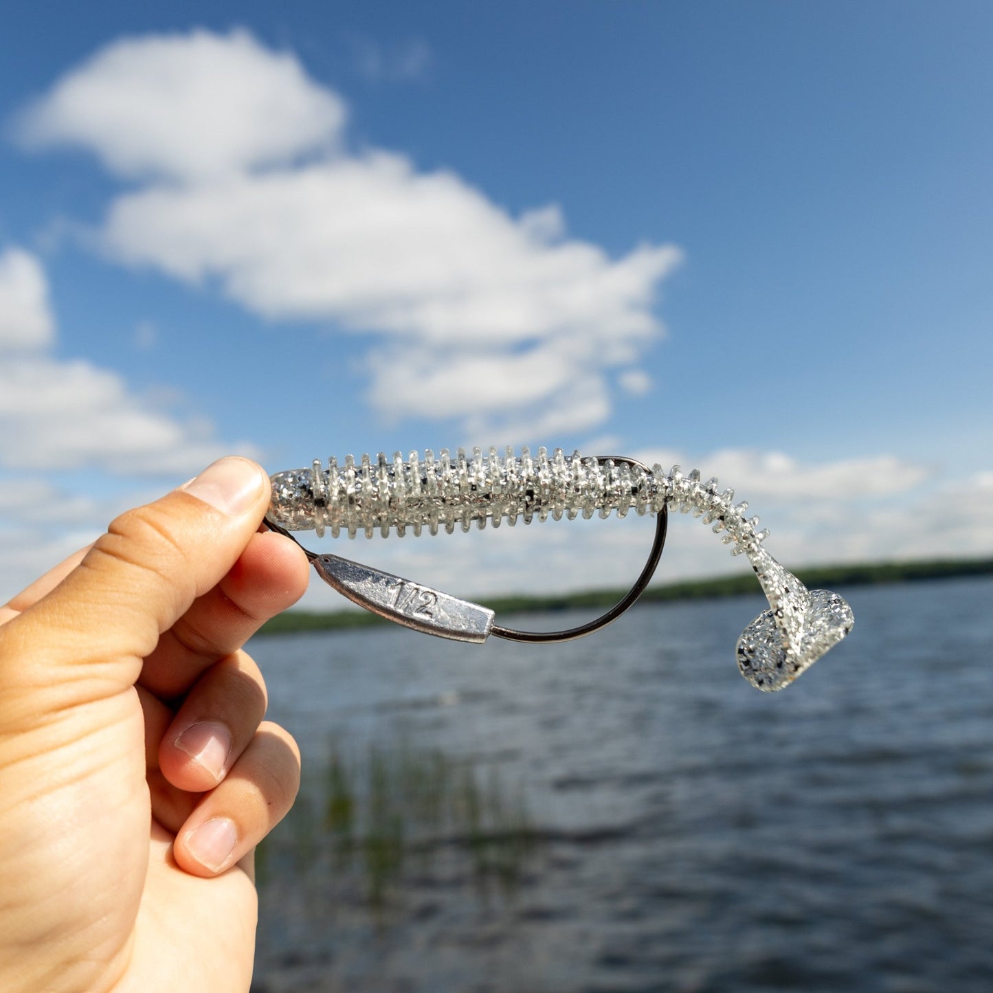 Reaction Tackle Lead Weighted Swimbait Hooks (10 - PACK) – 1/8oz - 3/0 hook fishing - hooks for fishing (8 view)