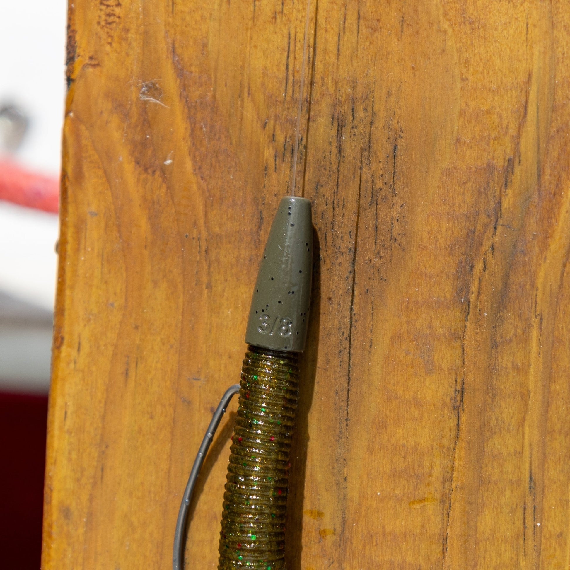 Reaction Tackle Lead Worm Weights (25 pack) – Green Pumpkin Sinkers & Weights for fishing (9 view)