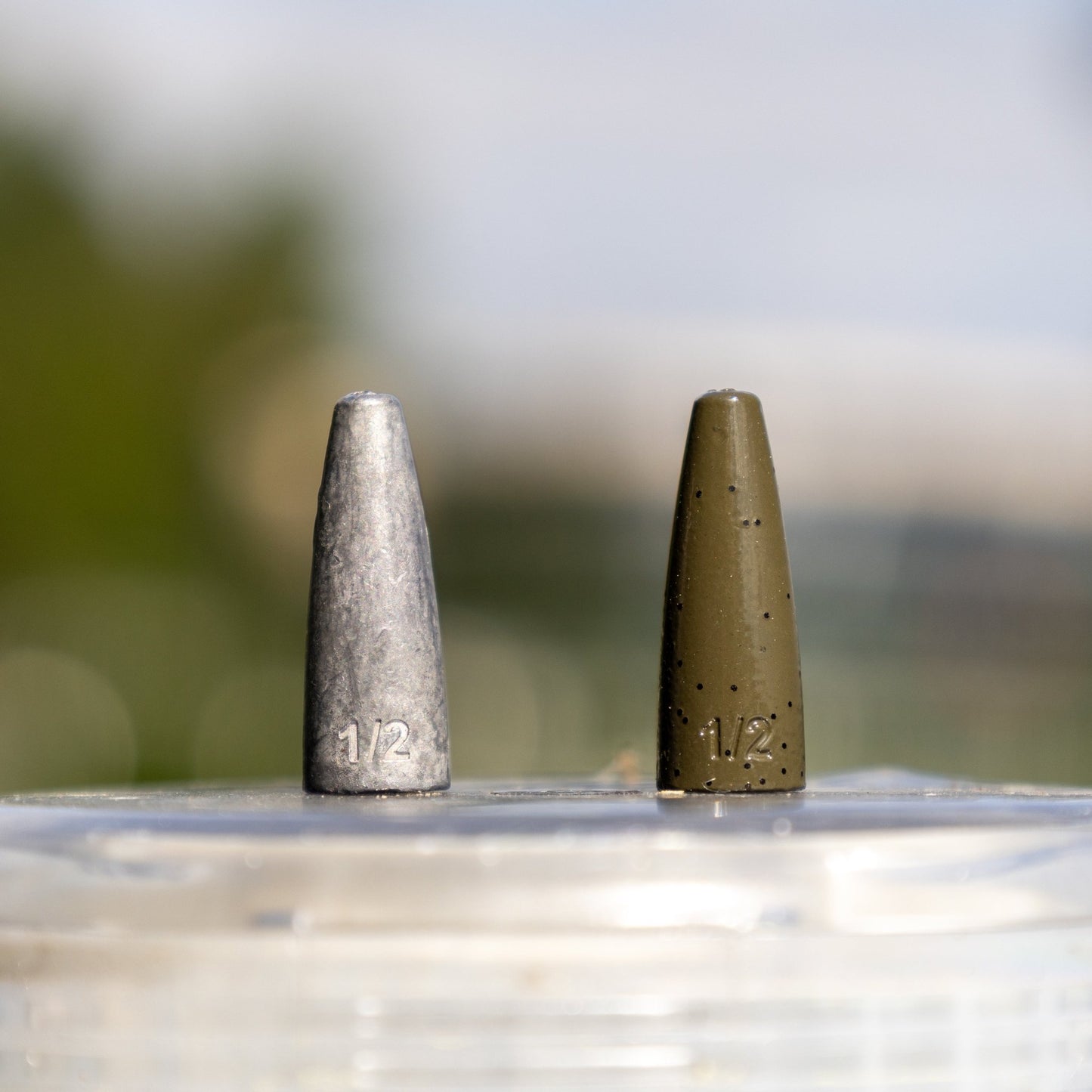 Reaction Tackle Lead Worm Weights (25 pack) – Green Pumpkin Sinkers & Weights for fishing (8 view)