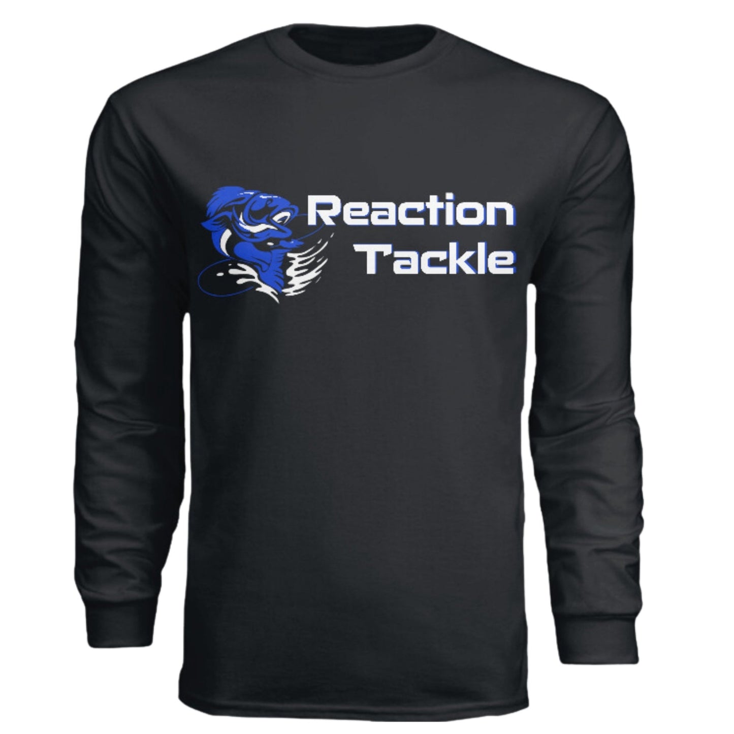 Reaction Tackle Long Sleeve Cotton T-Shirts – Black for Apparel (2 view)