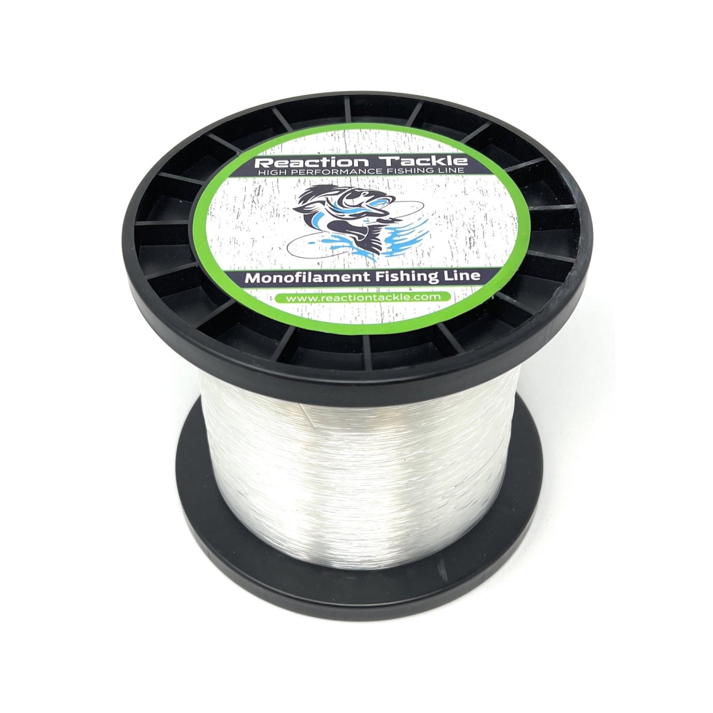 Reaction Tackle Nylon Monofilament Fishing Line - 1 Pound Jumbo Spools – Clear Monofilament fishing line for fishing (1 view)