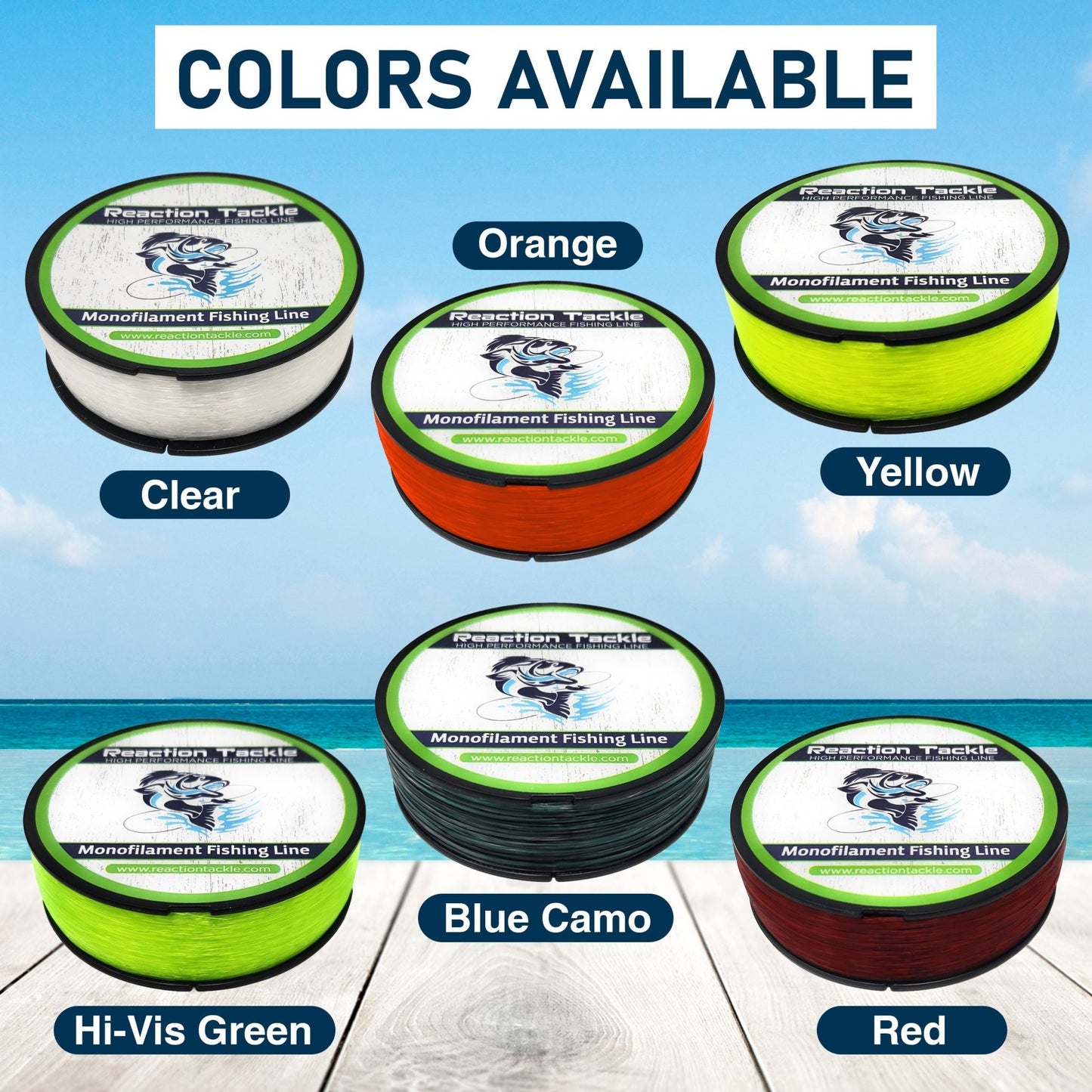 Reaction Tackle Nylon Monofilament Fishing Line – Clear Monofilament fishing line for fishing (14 view)