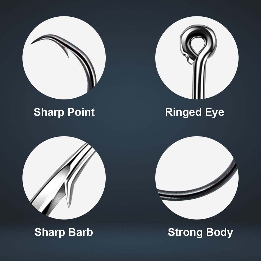 Reaction Tackle Premium Circle Hooks - 25 Pack – 1 for fishing (11 view)