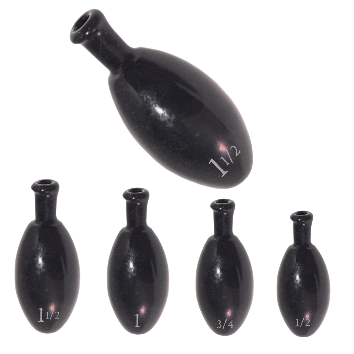 Reaction Tackle Punch Weights/ Tungsten Sinkers – Black Tungsten punch weights for fishing (1 view)