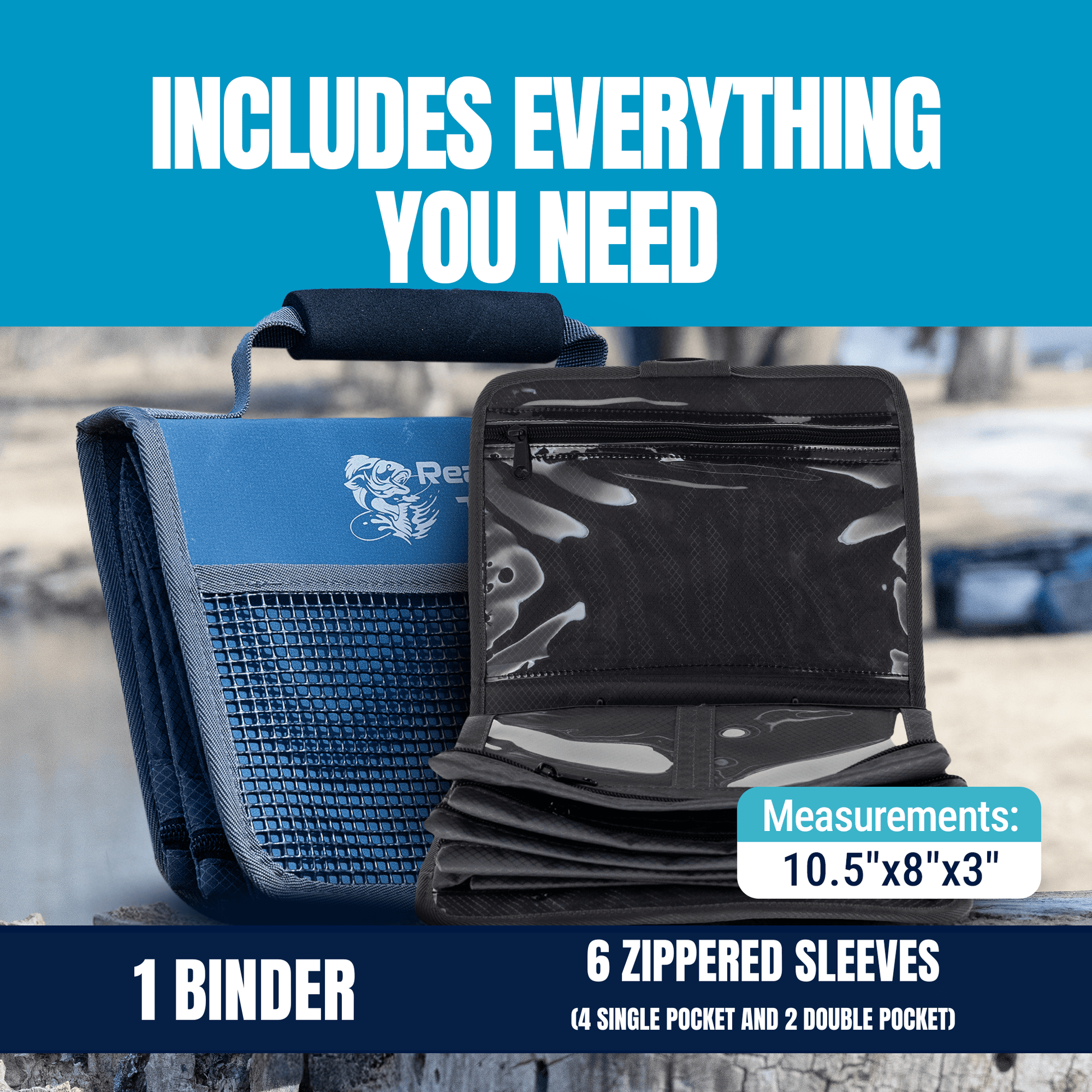 Reaction Tackle Speed Binder and Tackle Storage - New – Deluxe Speed Binder bags for fishing (18 view)