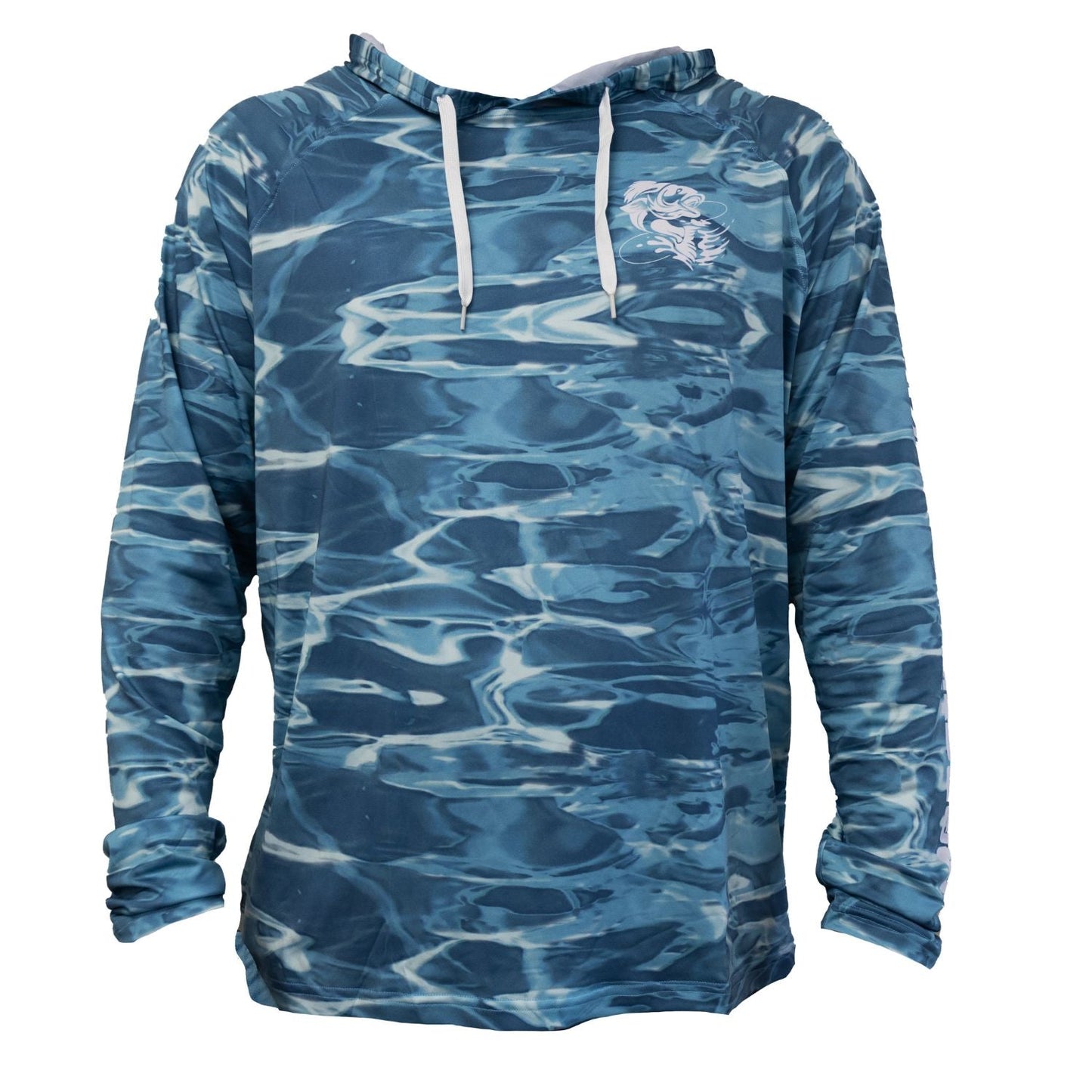 Reaction Tackle SPF UPF 50+ Long Sleeve Hooded Fishing Shirt – Medium for Apparel (1 view)