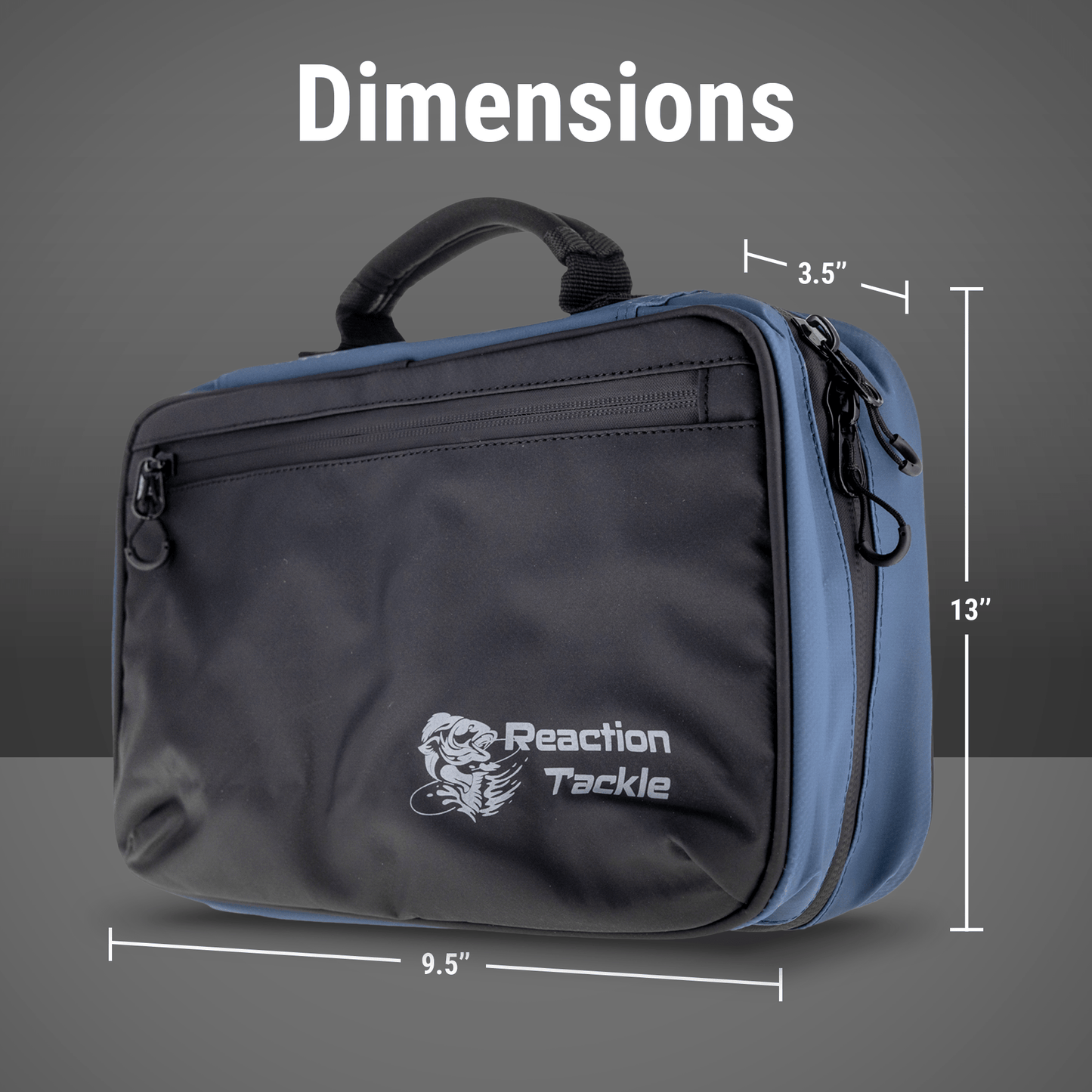 Reaction Tackle Splash Proof Bait Binder and Tackle Storage - New – Water Resistant Deluxe Binder bags for fishing (4 view)