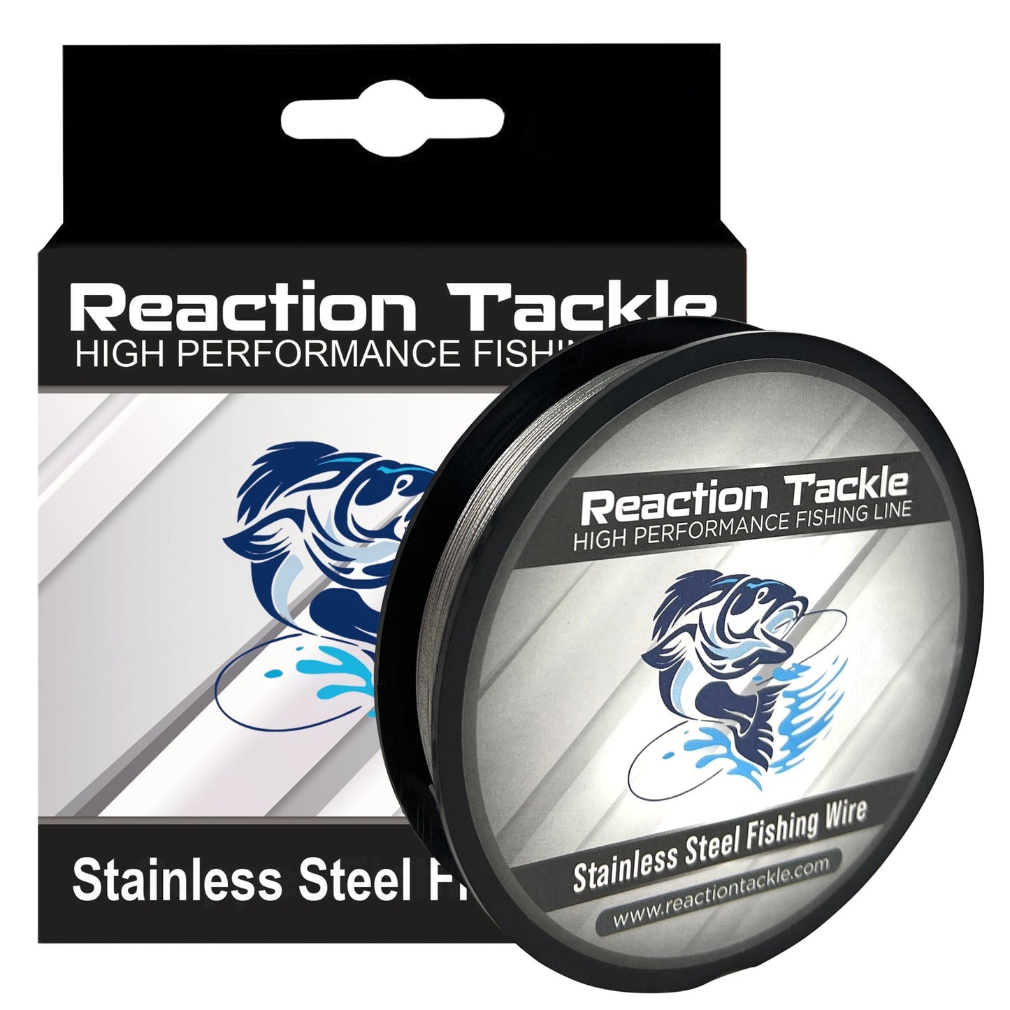 Reaction Tackle Stainless Steel Trolling Line 30LB – 30LB - 300 Feet for fishing (1 view)