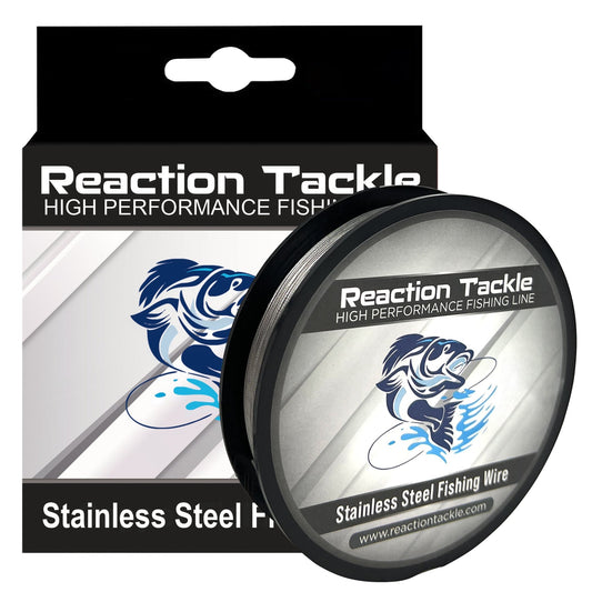 Reaction Tackle Stainless Steel Trolling Line 30LB – 30LB - 300 Feet for fishing (1 view)